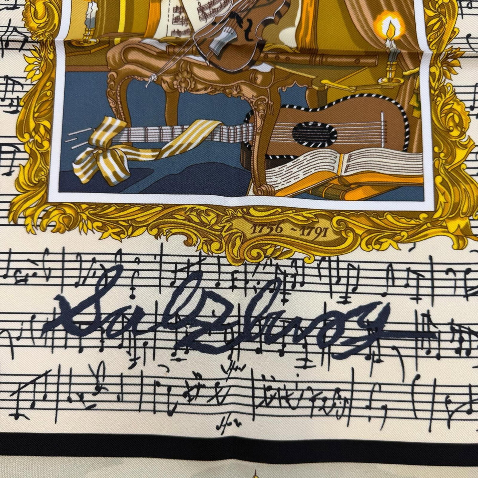 Silk Hermes Scarf - 7