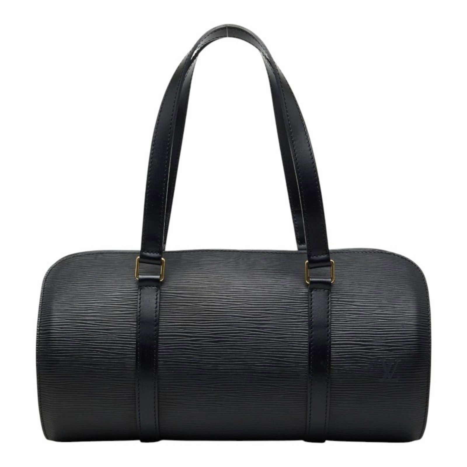 Handbag Pouch Leather Louis Vuitton: Handbag Pouch Leather Louis Vuitton Black Leather Louis Vuitton Handbag Pouch with Classic Design. Made from high-quality leather, this stylish pouch features a timeless design with clean lines and a