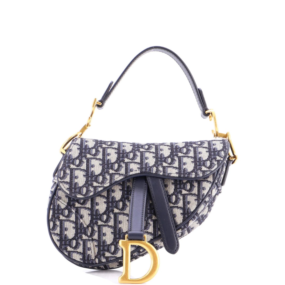 Canvas Oblique Christian Dior Saddle Mini: Canvas Oblique Christian Dior Saddle Mini Canvas Oblique Christian Dior Saddle Mini - A stylish and compact shoulder bag with a classic oblique design, featuring a canvas exterior in a vibrant blue
