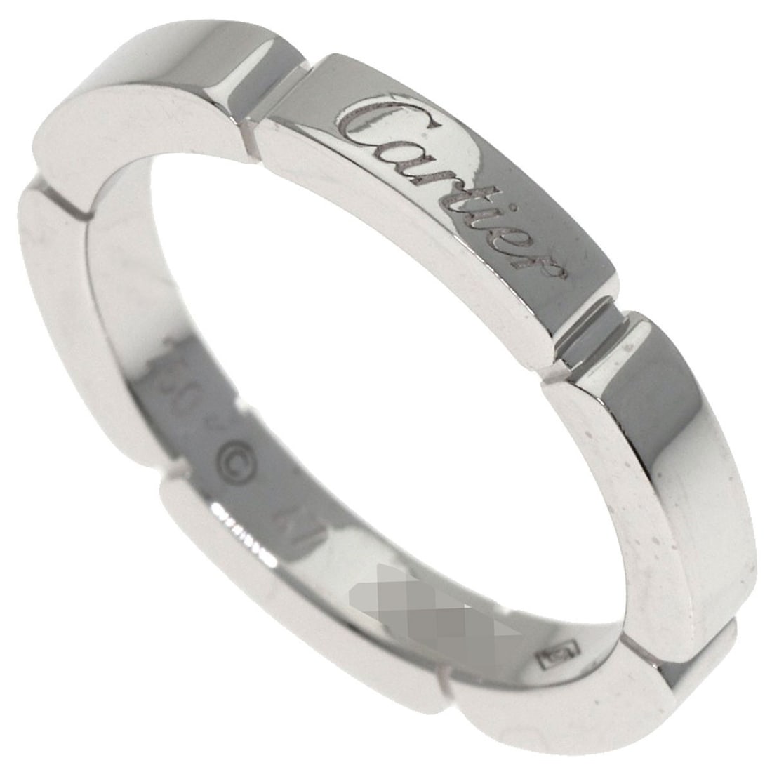 Cartier Mayon Panthere # 47 Ring K18 White Gold: Cartier Mayon Panthere # 47 Ring K18 White Gold Cartier's Mayon Panthere #47 Ring is a striking piece of K18 White Gold jewelry, boasting a sleek and sophisticated design. This ring features a silver