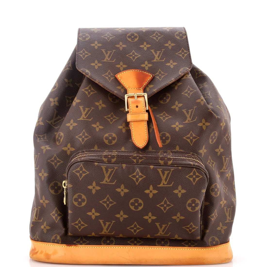 Montsouris Vuitton Louis Vintage Backpack Canvas Monogram GM: Montsouris Vuitton Louis Vintage Backpack Canvas Monogram GM Brown canvas backpack with a classic Montsouris design, featuring a distinctive GM monogram pattern. The item boasts a timeless, vintage lo