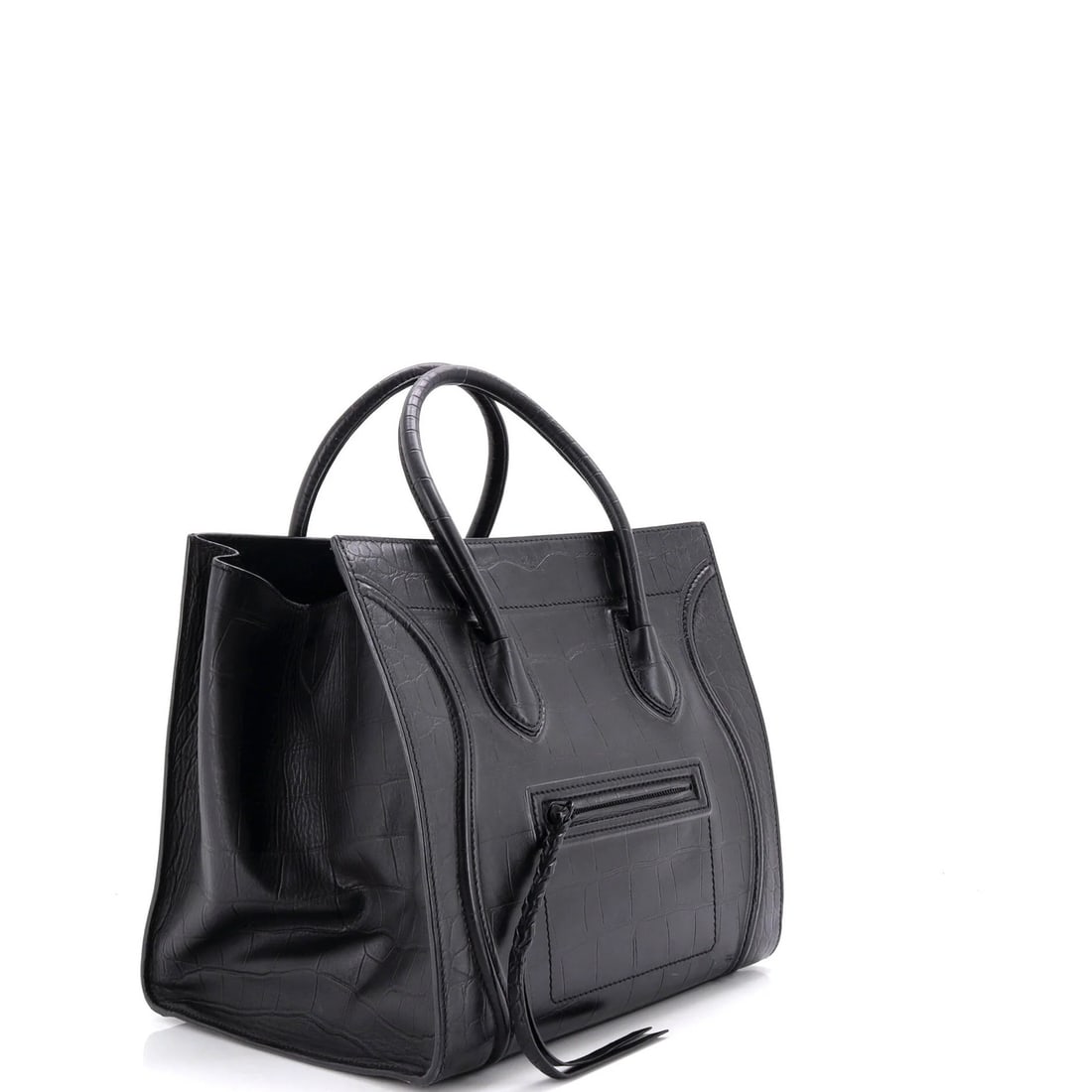 Crocodile Leather Embossed Medium Celine Phantom Bag - 2