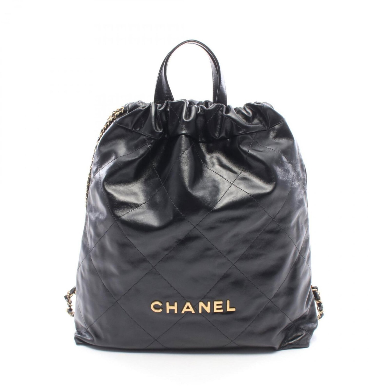 Leather Handbag Backpack Chanel (1 of 6)