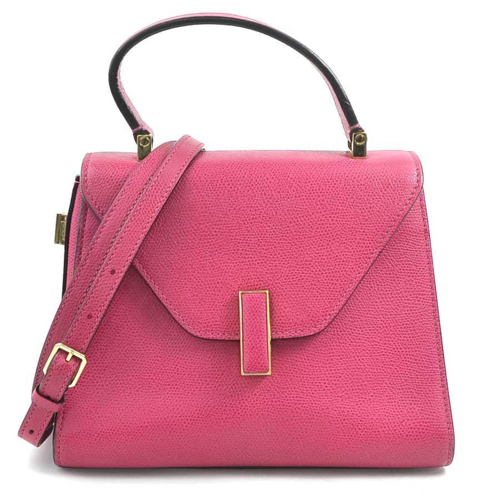 Handbag Leather Shoulder Bag Valextra: Handbag Leather Shoulder Bag Valextra The Valextra Magenta Leather Shoulder Bag is a stylish and compact accessory, measuring 16.5cm x 22cm x 10cm. Made from high-quality leather, this shoulder bag fe