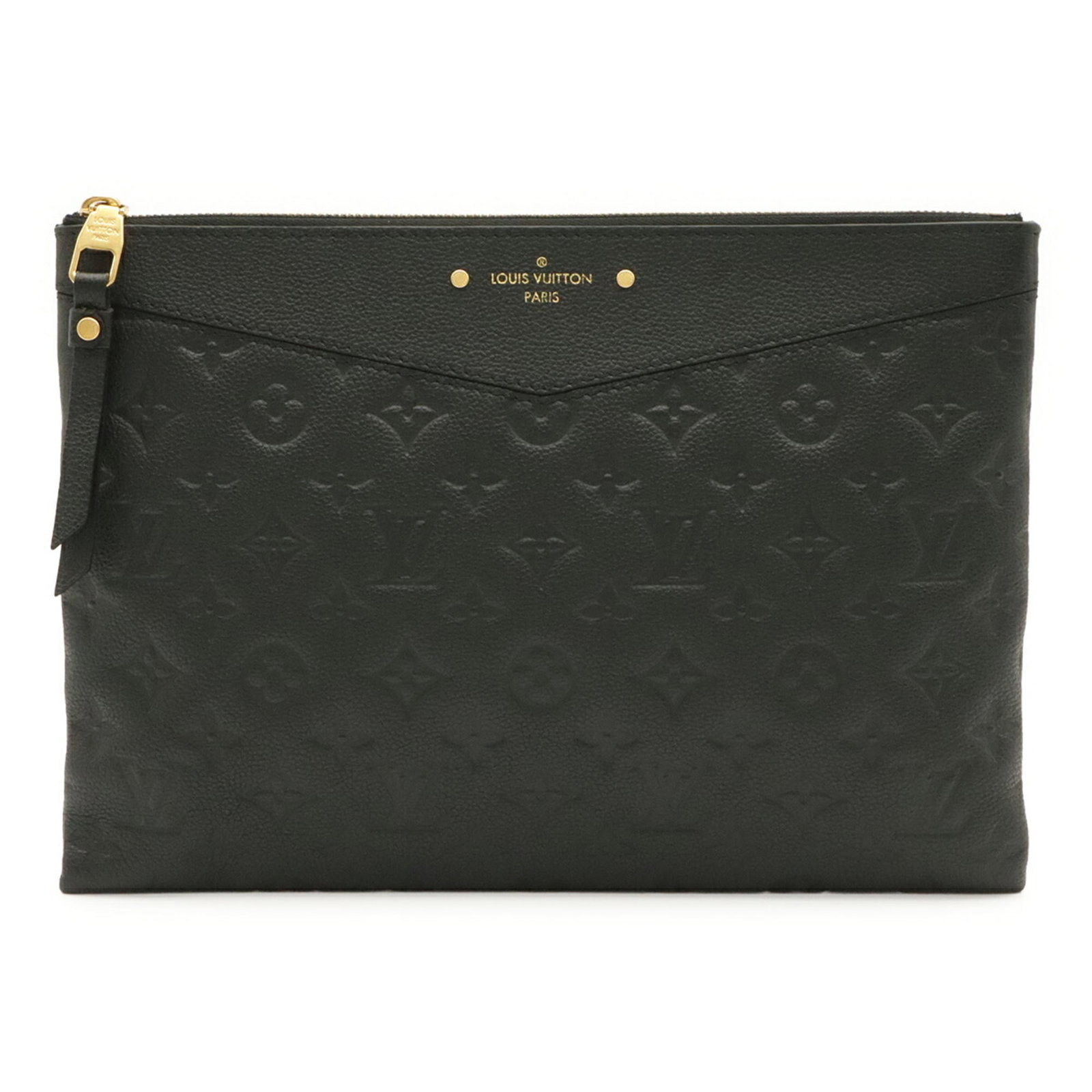 Monogram Empreinte Louis Vuitton Clutch Bag Pouch: Monogram Empreinte Louis Vuitton Clutch Bag Pouch Monogram Empreinte Louis Vuitton Clutch Bag Pouch is a stylish black clutch bag featuring the iconic Monogram Empreinte pattern. Made from