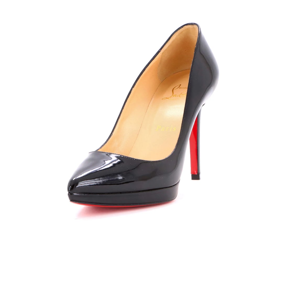 Patent 100 Christian Louboutin Women's Plato Pigalle Pumps: Patent 100 Christian Louboutin Women's Plato Pigalle Pumps Patent 100 Christian Louboutin Women's Plato Pigalle Pumps are a stunning example of the brand's iconic design. Made from high-quality