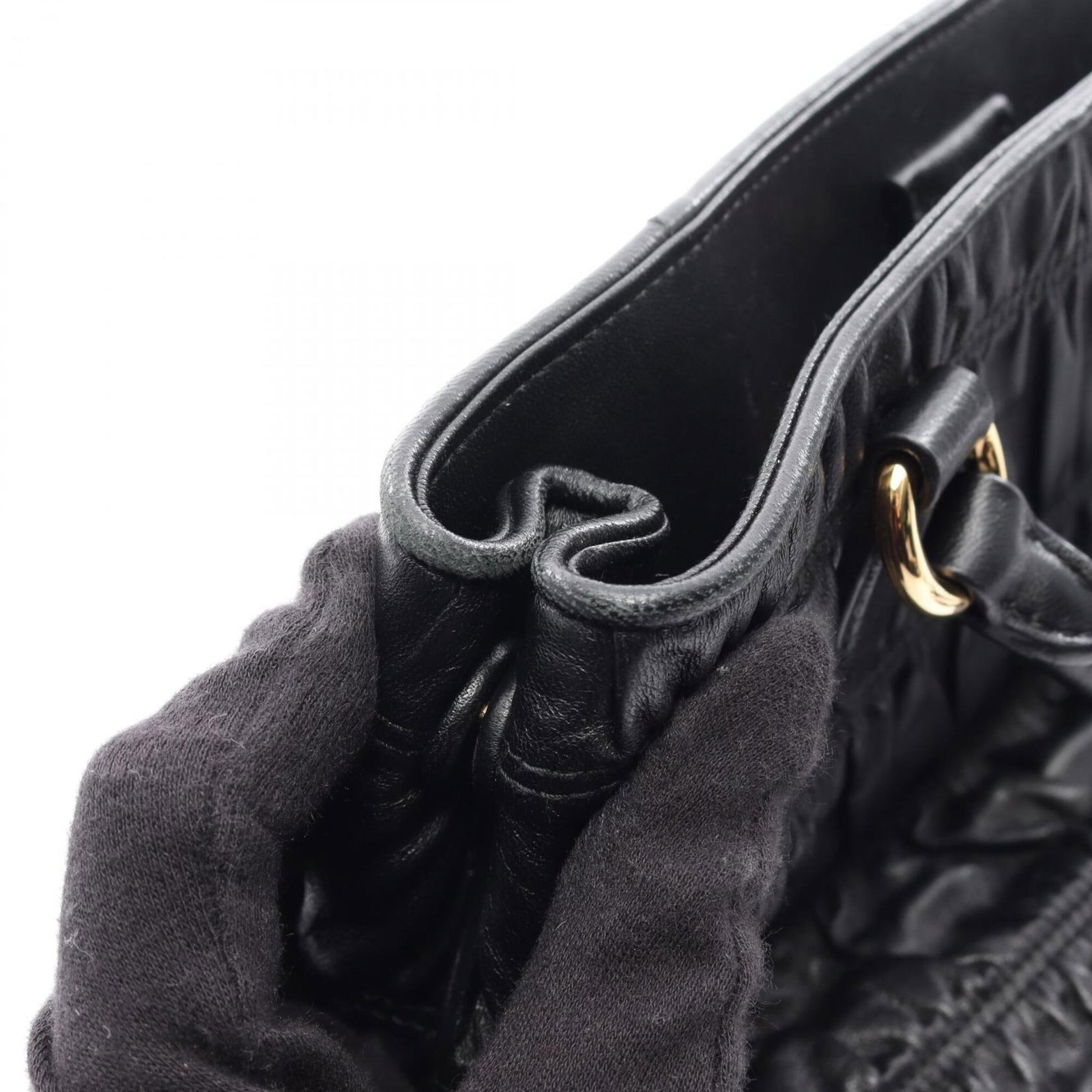 Handbag Leather Prada - 12