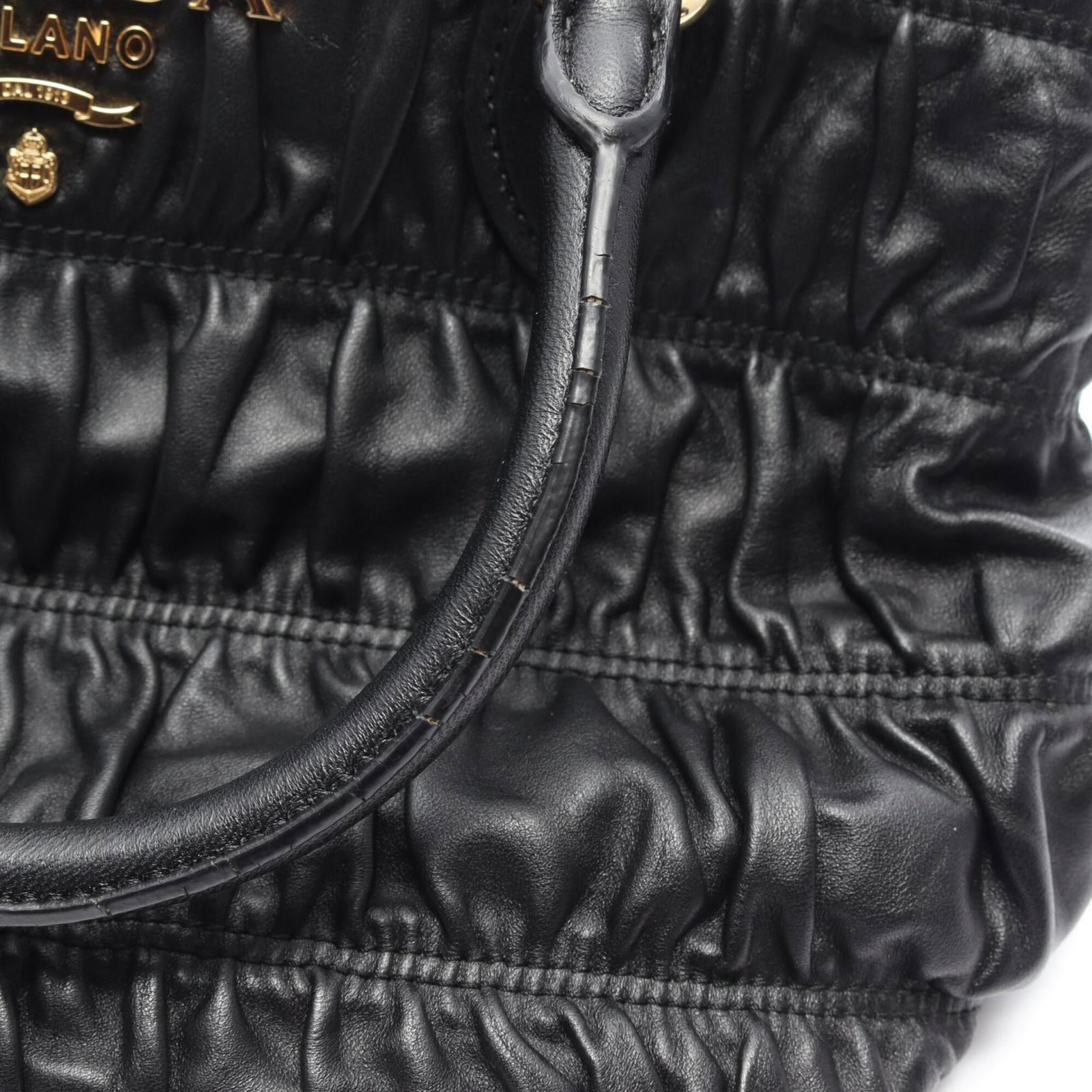 Handbag Leather Prada - 8