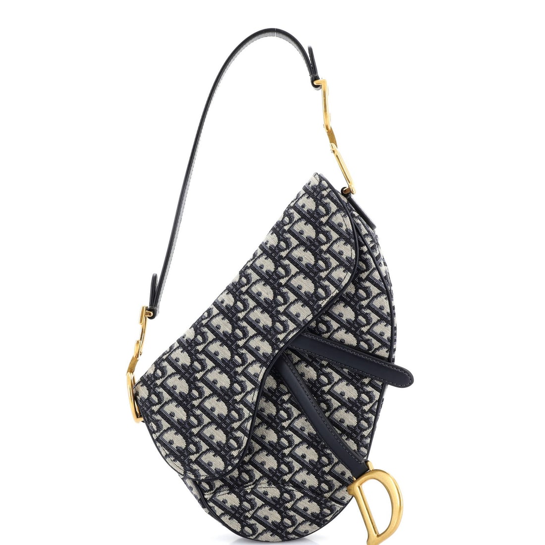 Canvas Oblique Medium Saddle Handbag Dior Christian: Canvas Oblique Medium Saddle Handbag Dior Christian Canvas Oblique Medium Saddle Handbag Dior Christian - A stylish and versatile shoulder bag with a classic oblique design, featuring a blue canvas