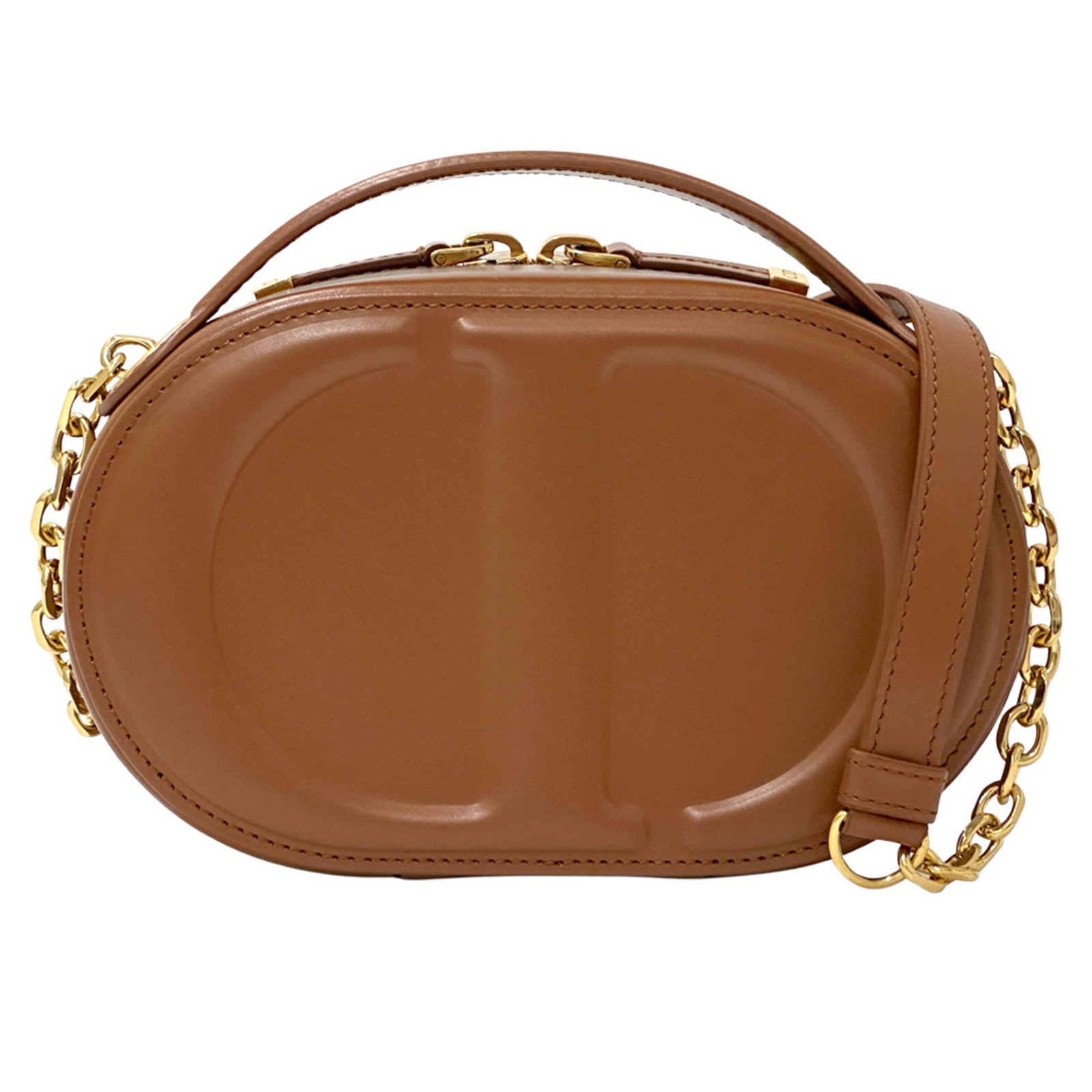 Handbag Christian Dior Leather Shoulder: Handbag Christian Dior Leather Shoulder Brown leather shoulder bag from Christian Dior, measuring 11cm x 18cm x 5.5cm. Made from high-quality leather, this classic shoulder bag features a timeless