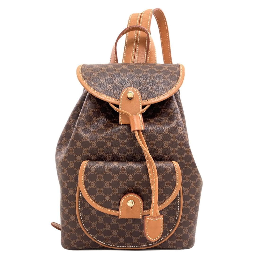 Pattern Celine Macadam Daypack Pvc Backpack: Pattern Celine Macadam Daypack Pvc Backpack Item Specifics: Brand: CELINE Style: Backpack A* Daypack Color: Brown Type: Backpack A* Daypack Exterior Color: Brown Exterior Material: PVC Product