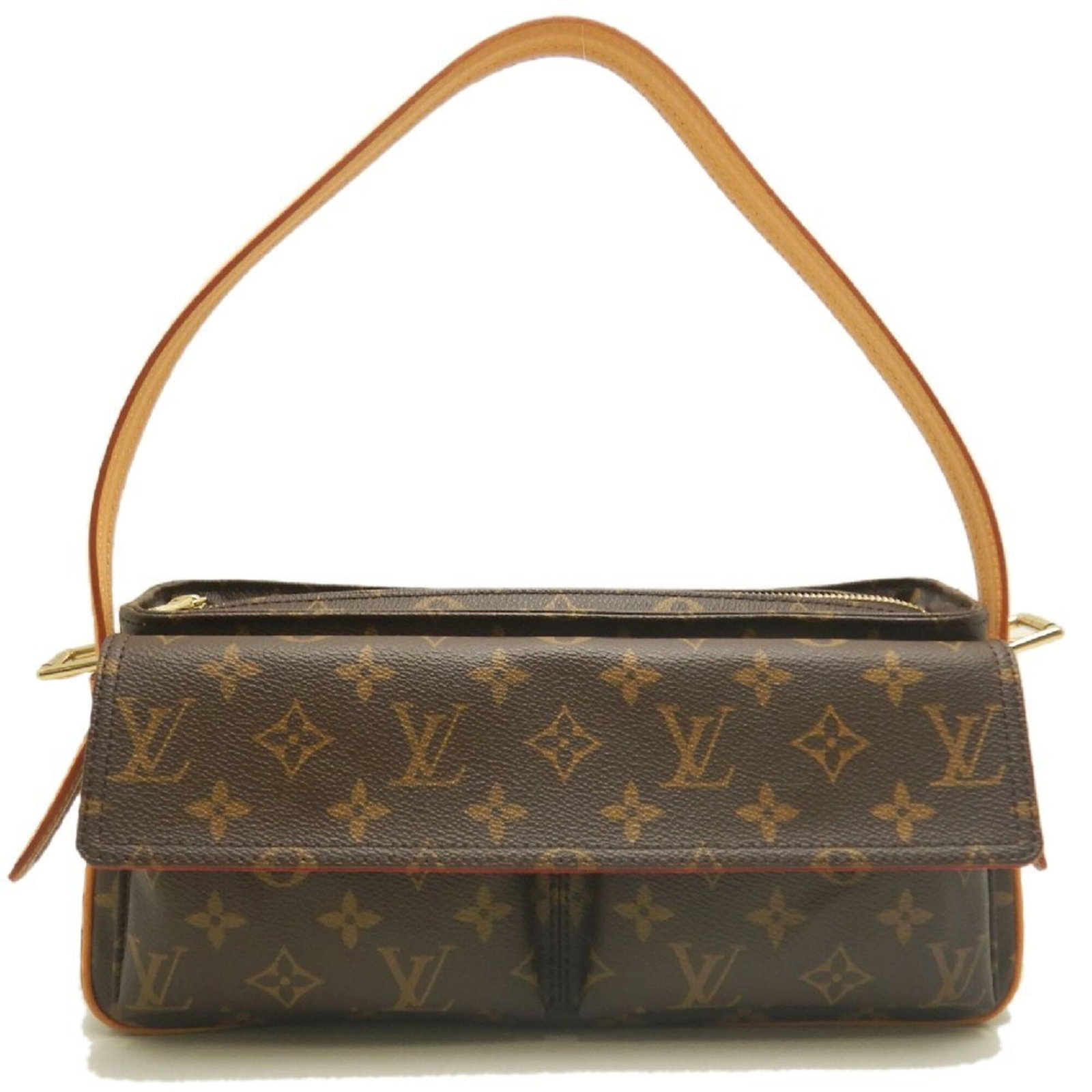 Shoulder Bag Monogram Louis Vuitton: Shoulder Bag Monogram Louis Vuitton The Louis Vuitton Monogram shoulder bag features a timeless design with a classic monogram pattern in rich brown. Made from high-quality materials, this stylish bag