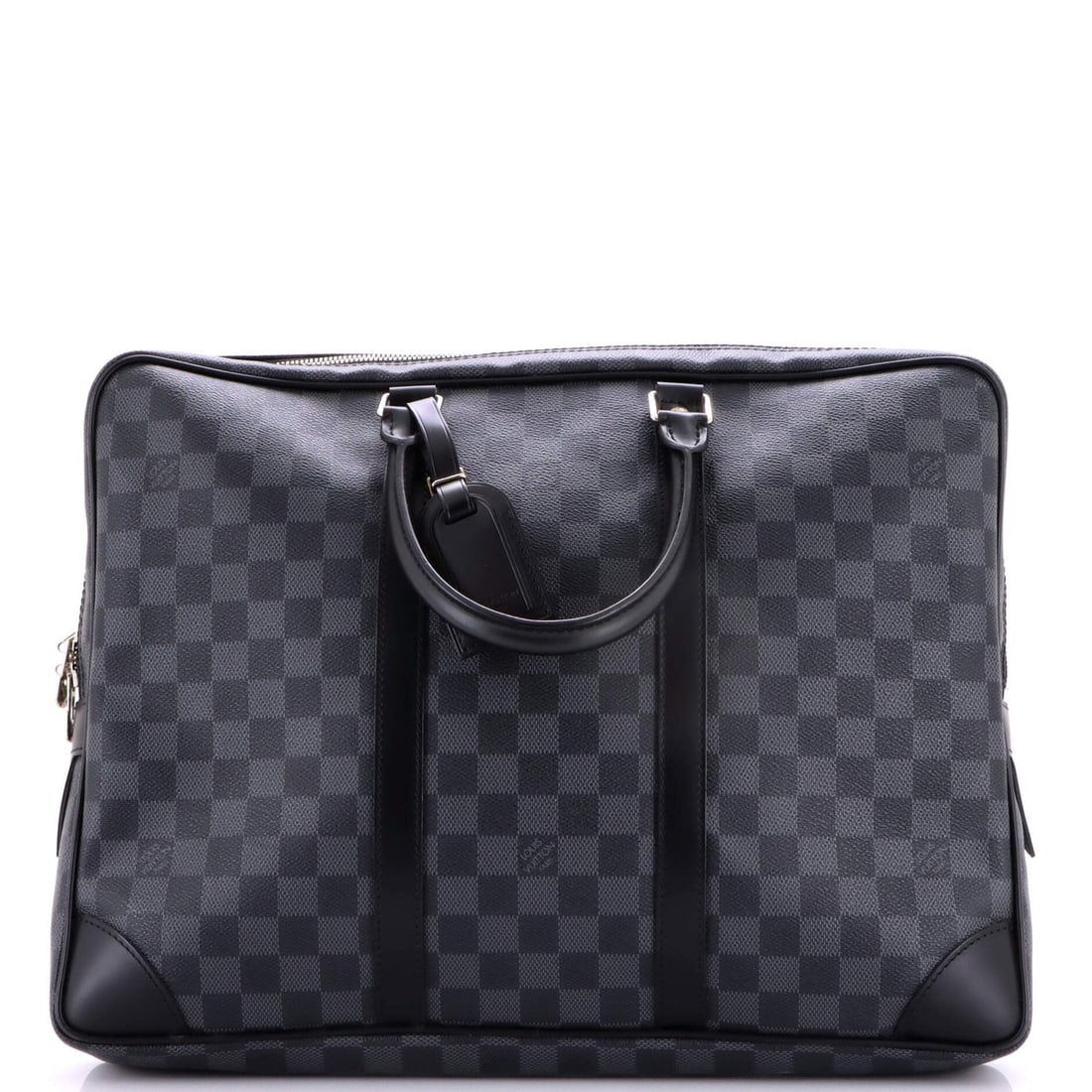 Damier Graphite Voyage Briefcase Porte-Documents Louis Vuitton: Damier Graphite Voyage Briefcase Porte-Documents Louis Vuitton The Damier Graphite Voyage Briefcase Porte-Documents Louis Vuitton is a classic, black canvas coated briefcase with a rich history.