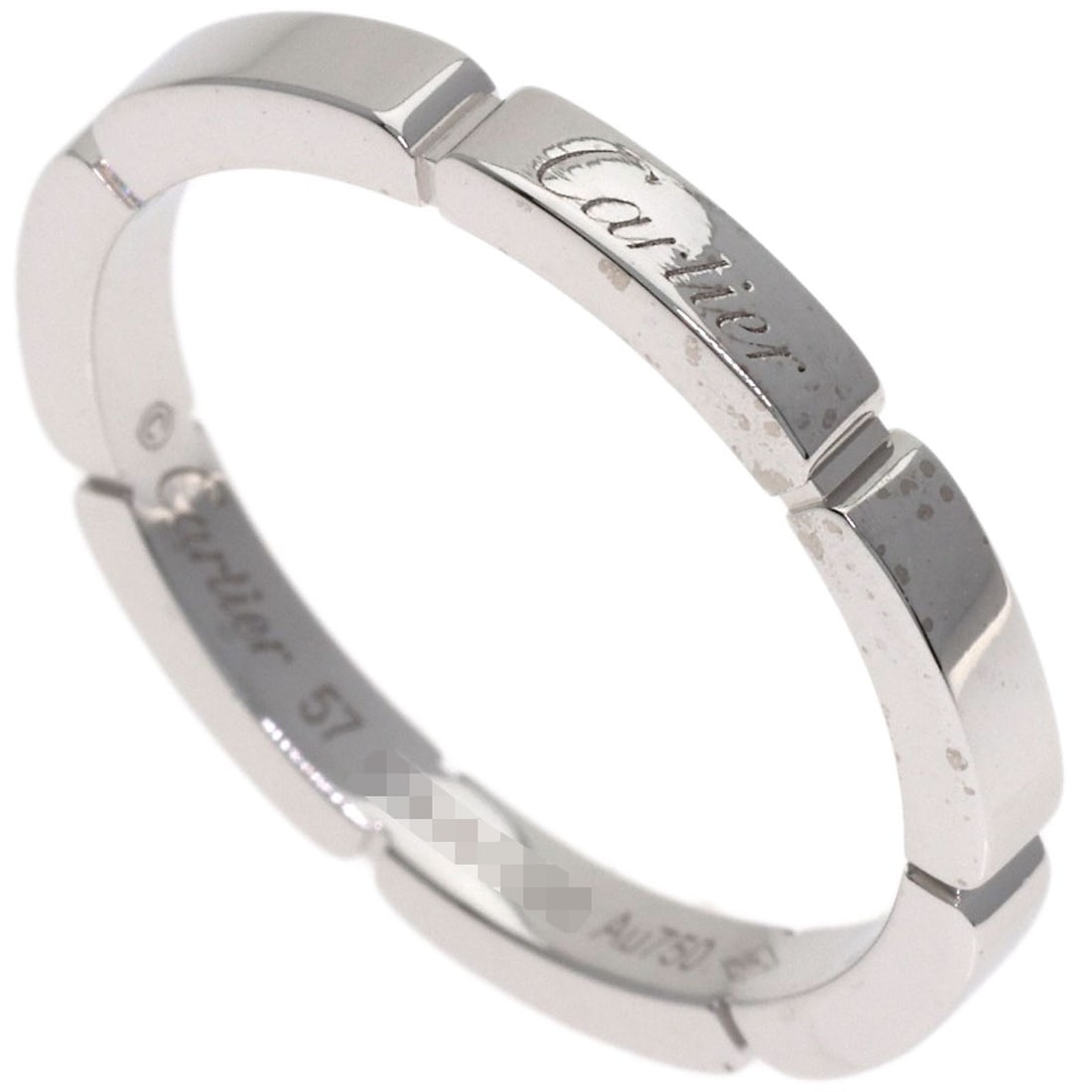 Cartier Maillon Panthere #57 Ring K18 White Gold: Cartier Maillon Panthere #57 Ring K18 White Gold Cartier's Maillon Panthere #57 Ring is a striking piece of K18 White Gold jewelry, featuring a sleek and sophisticated design. With its open ring