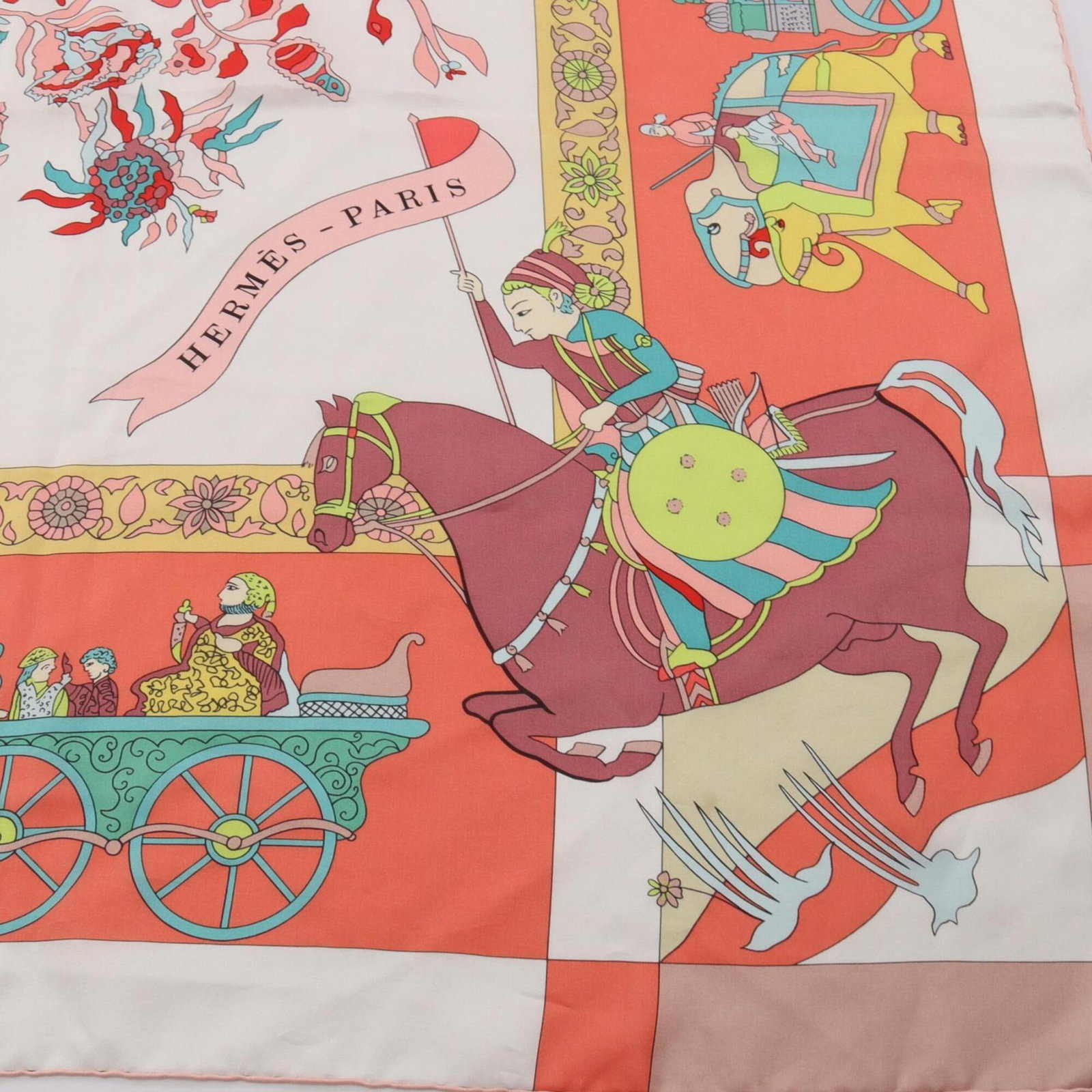 Silk Hermes Scarf - 5