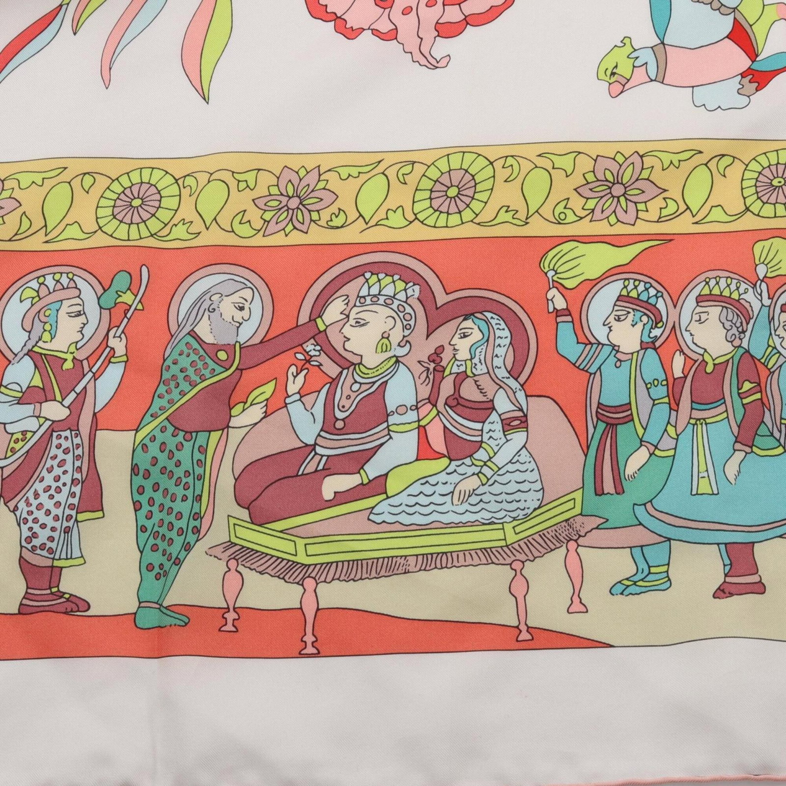 Silk Hermes Scarf - 7
