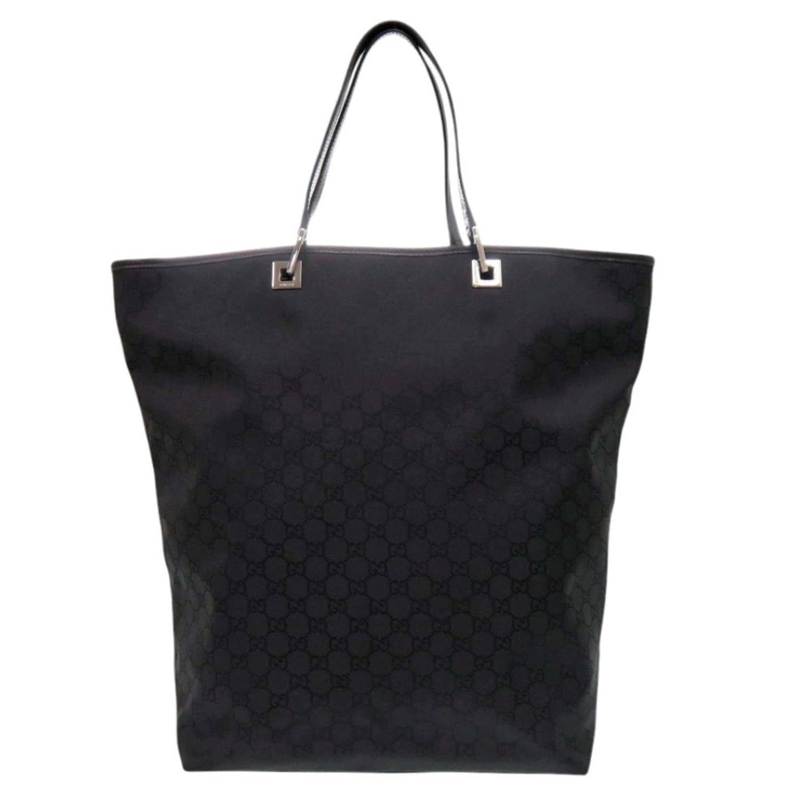 Nylon Leather Gucci Bag Tote: Nylon Leather Gucci Bag Tote Nylon Leather Gucci Bag Tote is a stylish and functional bag with a unique blend of materials. Made from nylon and leather, this tote bag features a sleek black design