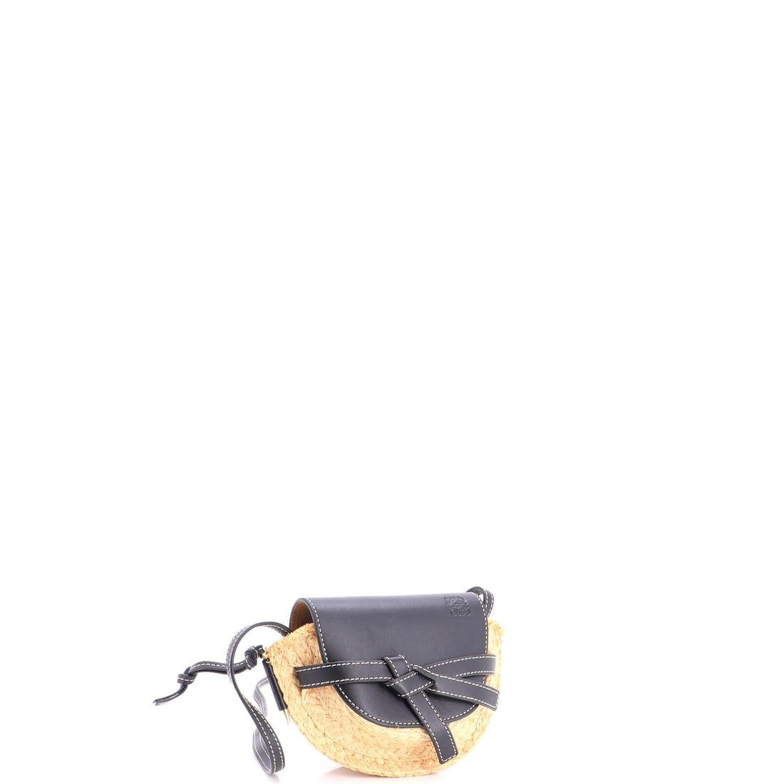 Gate Leather Shoulder Leather Mini Raffia - 2