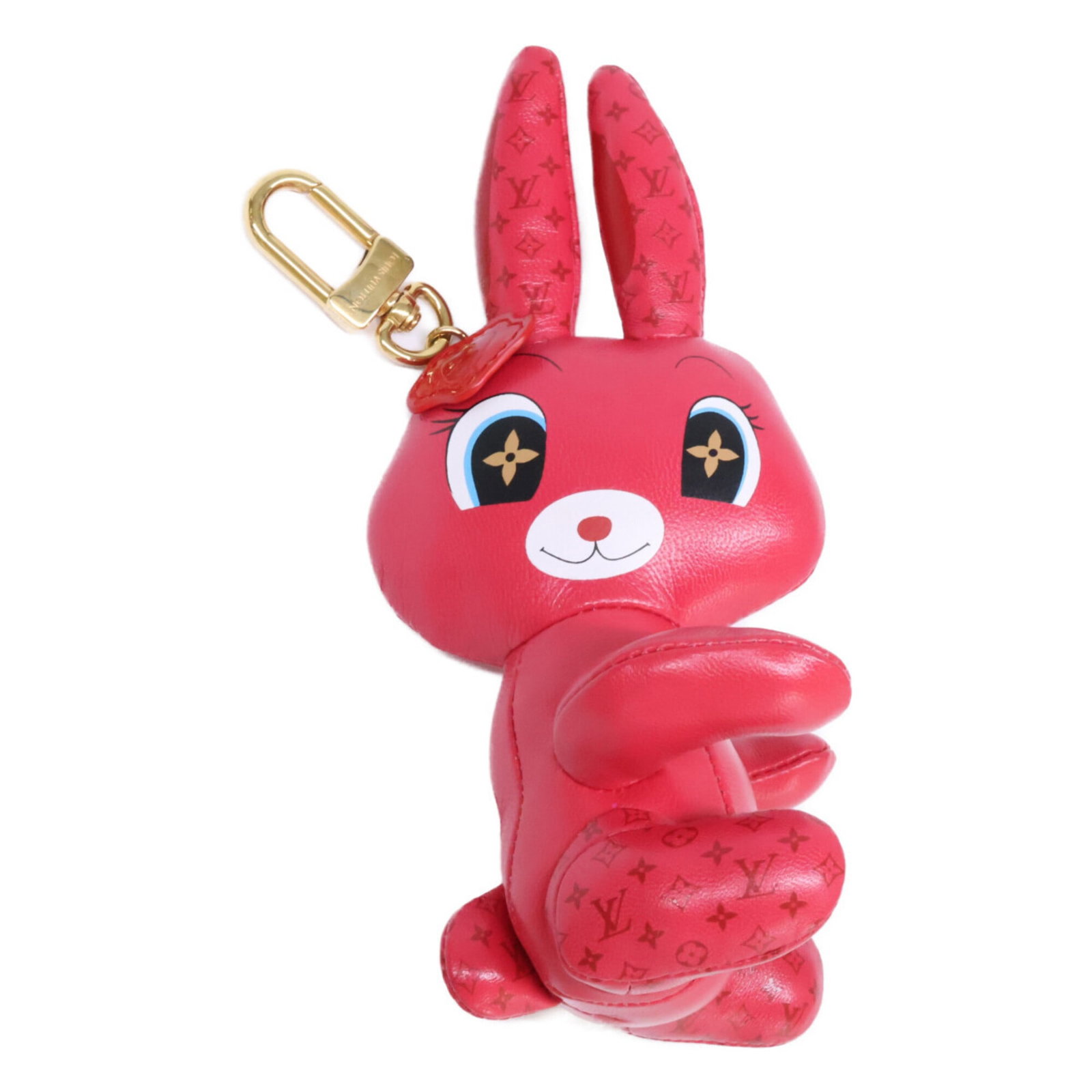 Keyring Leather Louis Vuitton: Keyring Leather Louis Vuitton Pink leather keyring from Louis Vuitton. Made from high-quality leather, this keyring features a classic design that adds a touch of elegance to any outfit. Item Specific