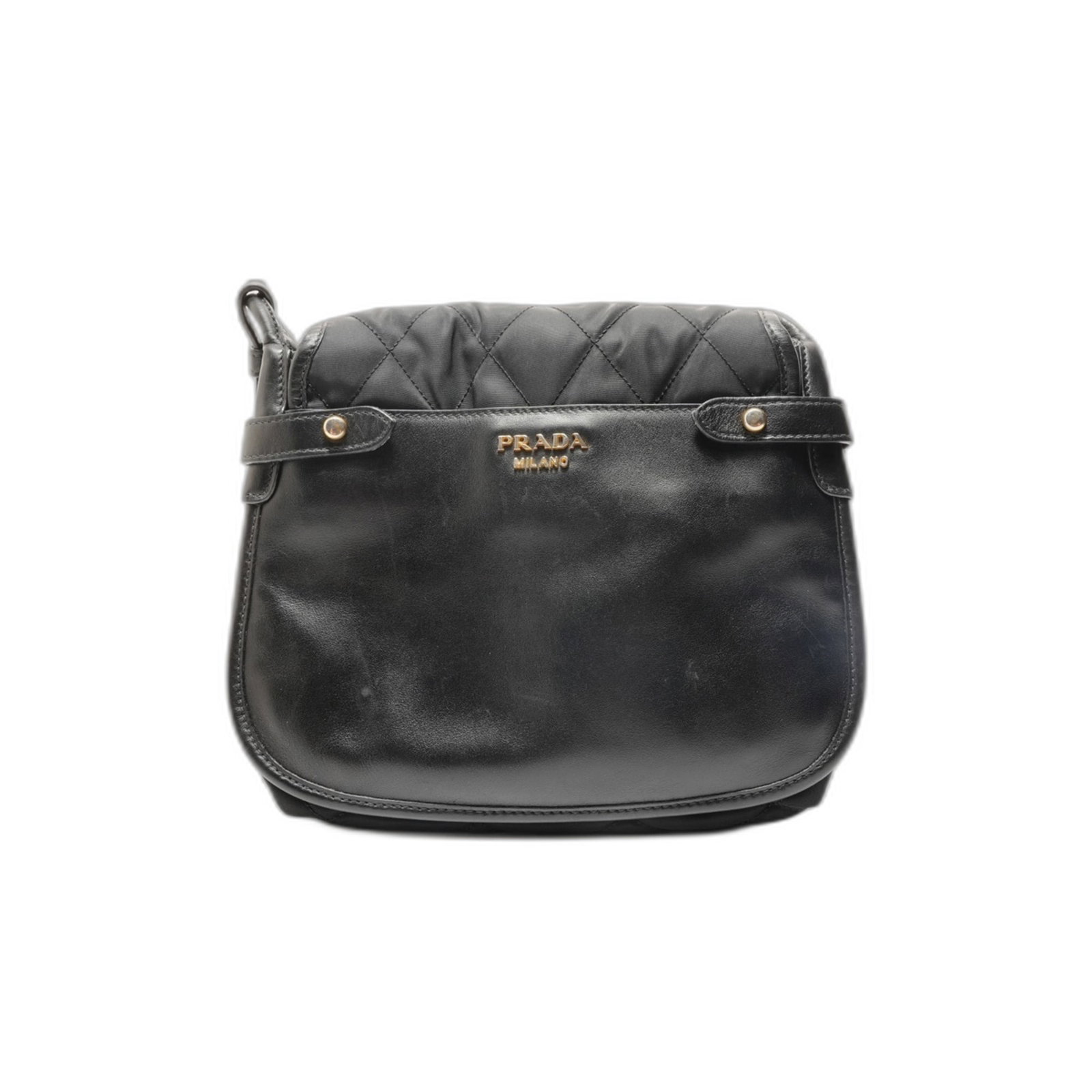 Shoulder Bag Nylon: Shoulder Bag Nylon Black Prada Nylon Shoulder Bag with 133cm Strap Length. Made from high-quality nylon, this bag measures 18cm x 25cm x 9cm and features a sleek design. The bag bears a signature,