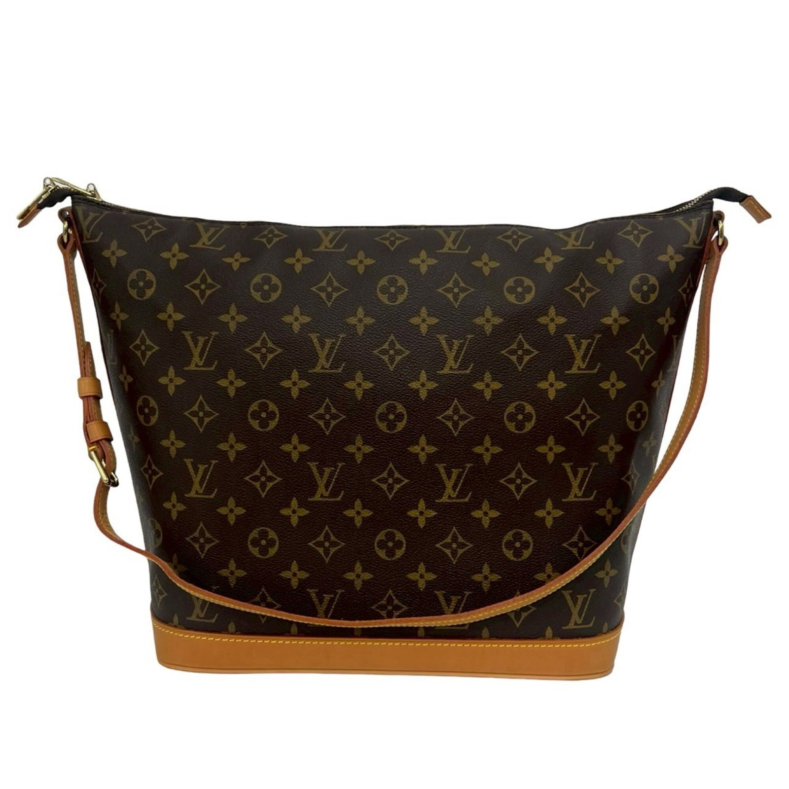 Shoulder Bag Leather Louis Vuitton: Shoulder Bag Leather Louis Vuitton Brown Leather Louis Vuitton Shoulder Bag - 24cm x 30cm x 18cm. This shoulder bag is made from high-quality leather and features a classic design. The bag's brown