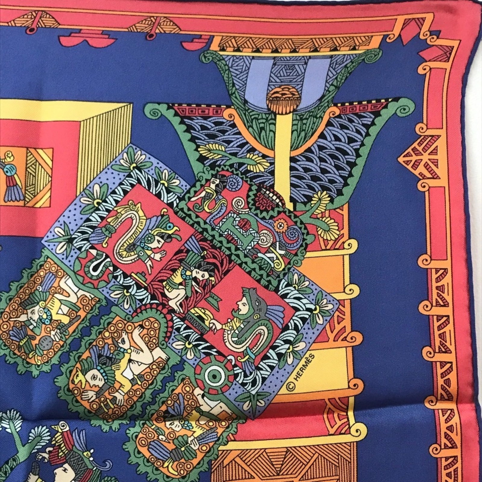 Silk Hermes Scarf - 3