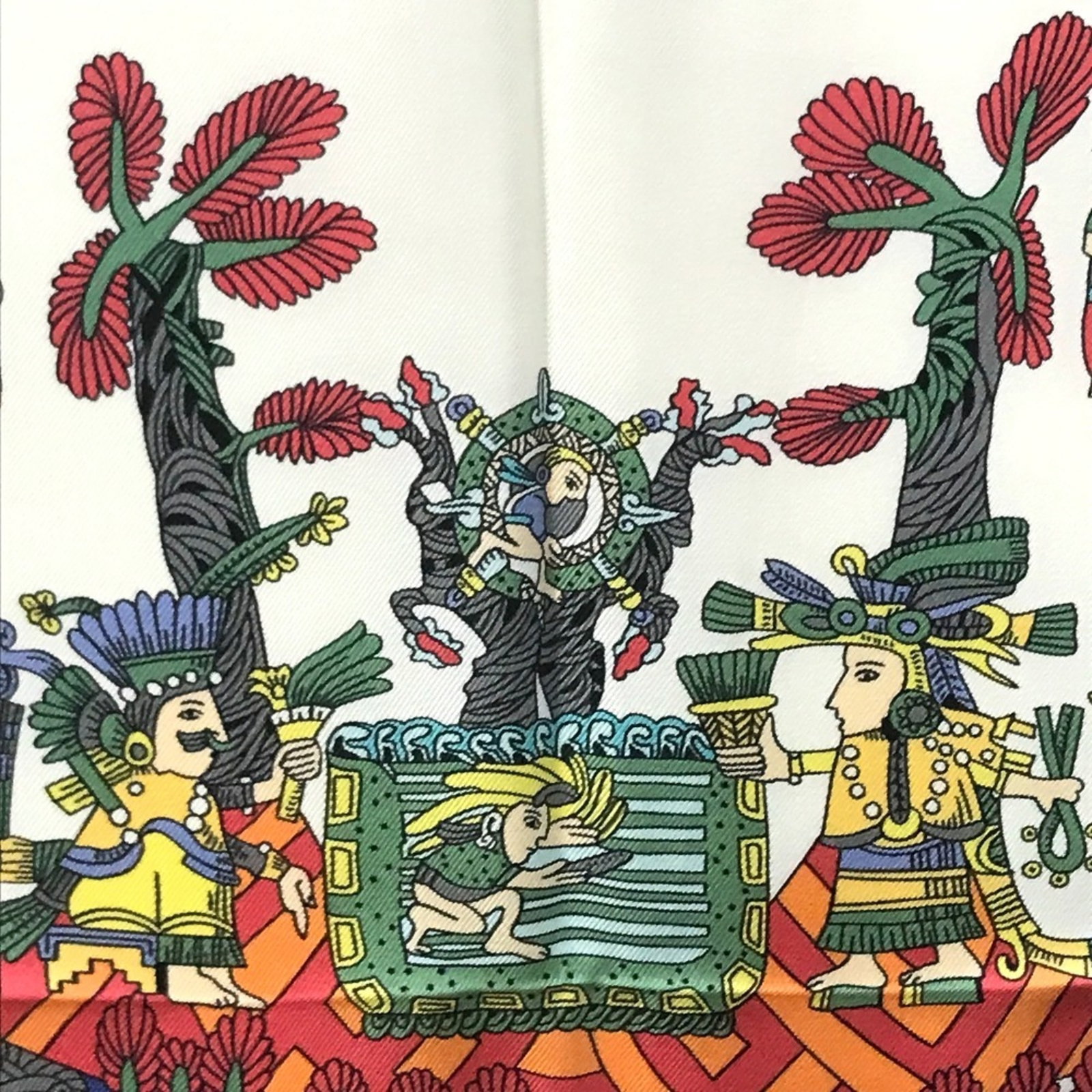 Silk Hermes Scarf - 7