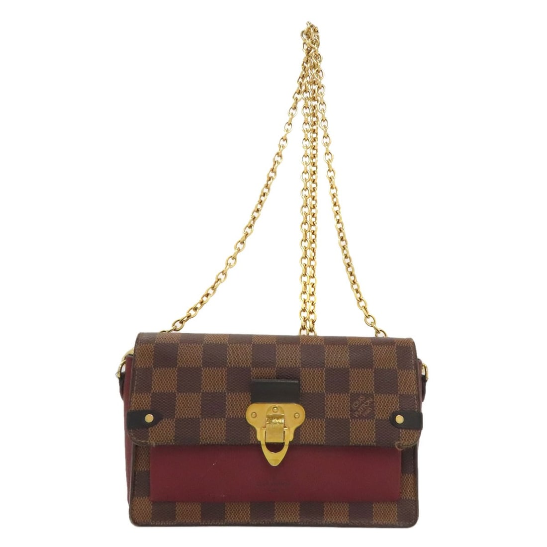 Louis Vuitton Wallet Portefeiulle Vavin Long Chain With Coin: Louis Vuitton Wallet Portefeiulle Vavin Long Chain With Coin Damier canvas construction and brown exterior make this Louis Vuitton Portefeiulle Vavin Long Chain Wallet a stylish accessory. The coin