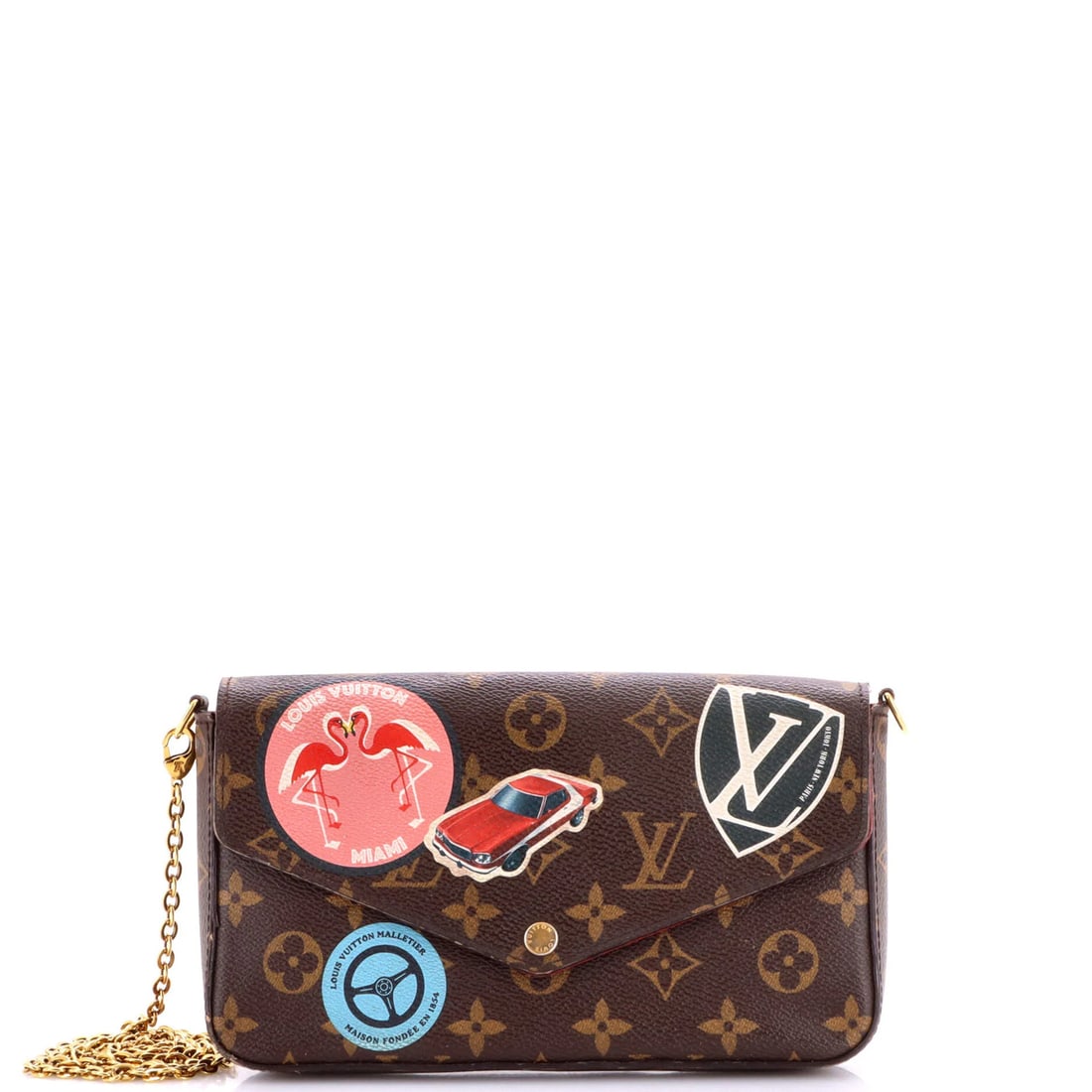 Canvas Monogram Limited Edition Pochette Felicie Vuitton Louis: Canvas Monogram Limited Edition Pochette Felicie Vuitton Louis Canvas Monogram Limited Edition Pochette Felicie Vuitton Louis - A unique, small goods piece featuring the iconic Louis Vuitton monogram 