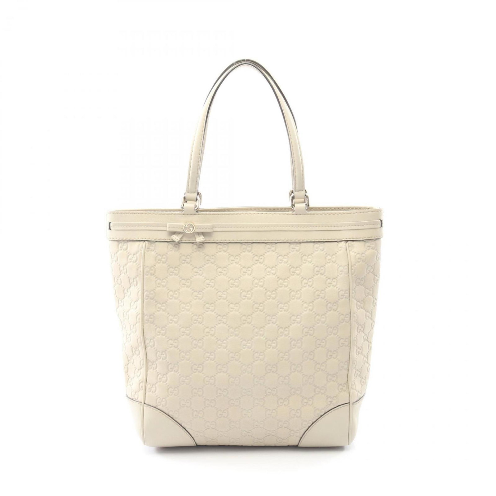 Gucci Tote Bag Leather: Gucci Tote Bag Leather Gucci Tote Bag Leather is a high-quality, beige leather tote bag with a classic design. Made from genuine leather, this bag measures 32cm x 28cm x 11cm and features a timeless