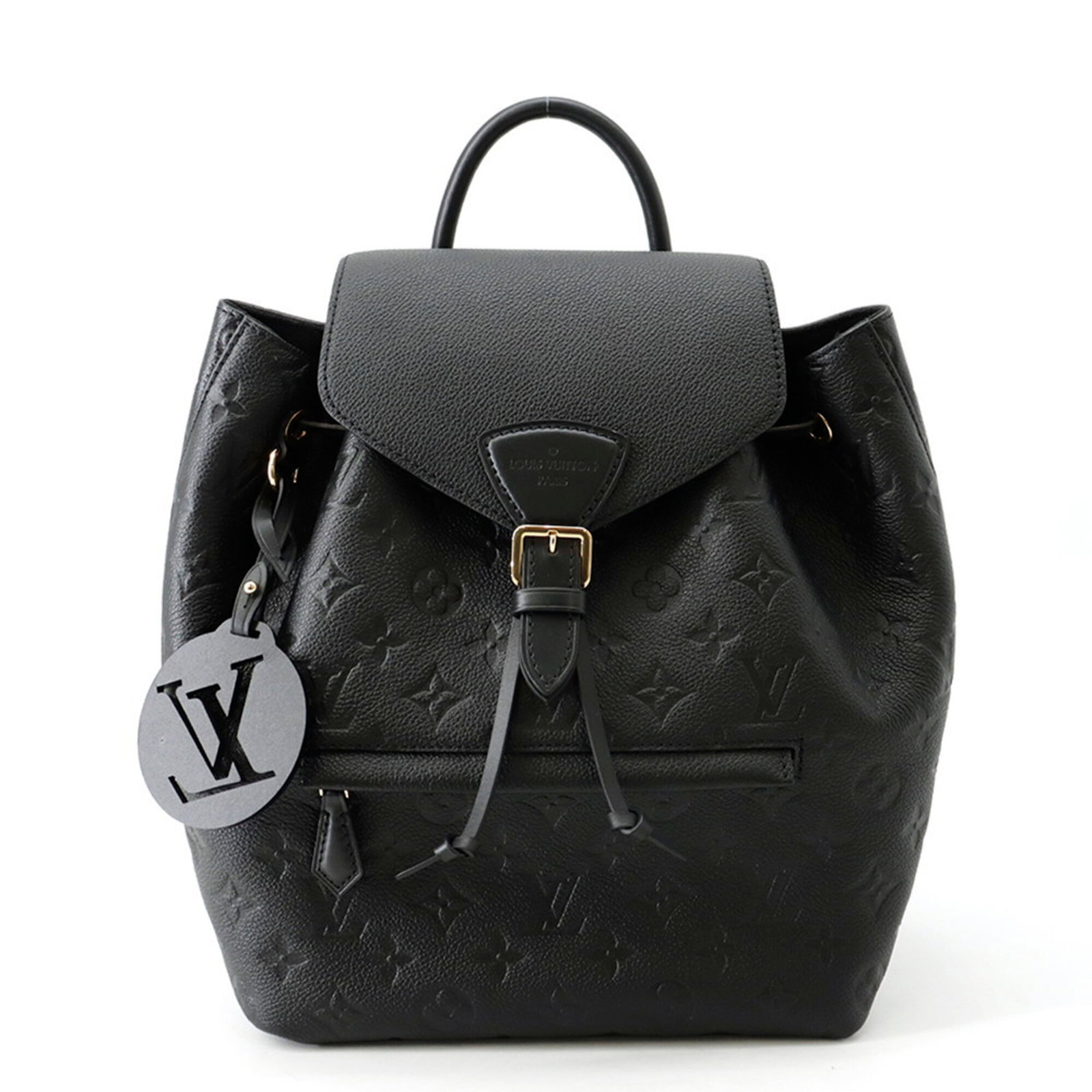 Backpack Monogram Vuitton Louis Empreinte: Backpack Monogram Vuitton Louis Empreinte Black Monogram Empreinte Louis Vuitton Louis Backpack with precise stitching and iconic design elements, this sleek and stylish backpack features the signatur