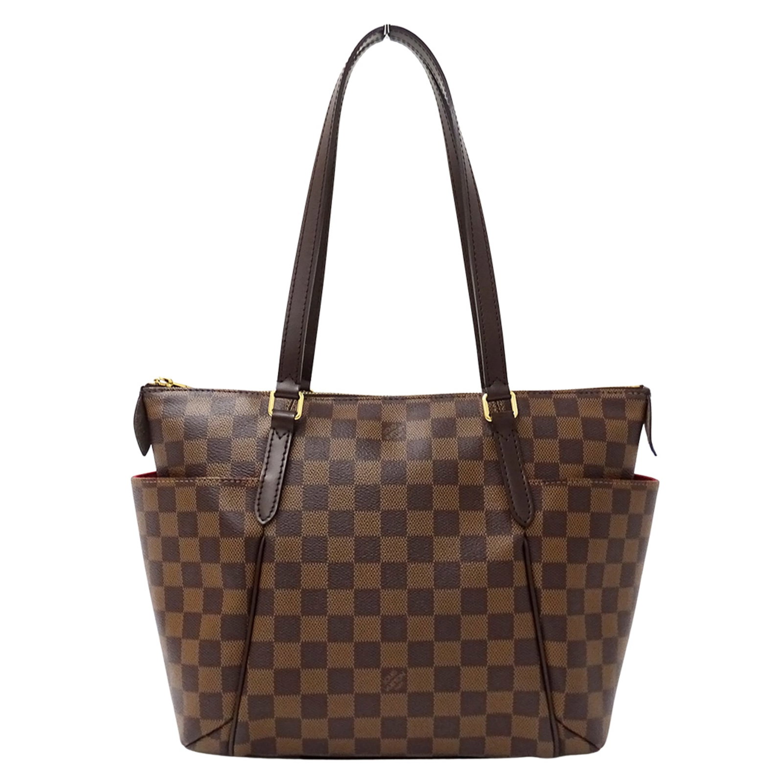 Canvas Damier Handbag Tote Louis Vuitton: Canvas Damier Handbag Tote Louis Vuitton Damier Canvas Handbag Tote from Louis Vuitton, crafted from high-quality Damier Canvas in a rich brown color, features a classic design with a timeless 26cm x