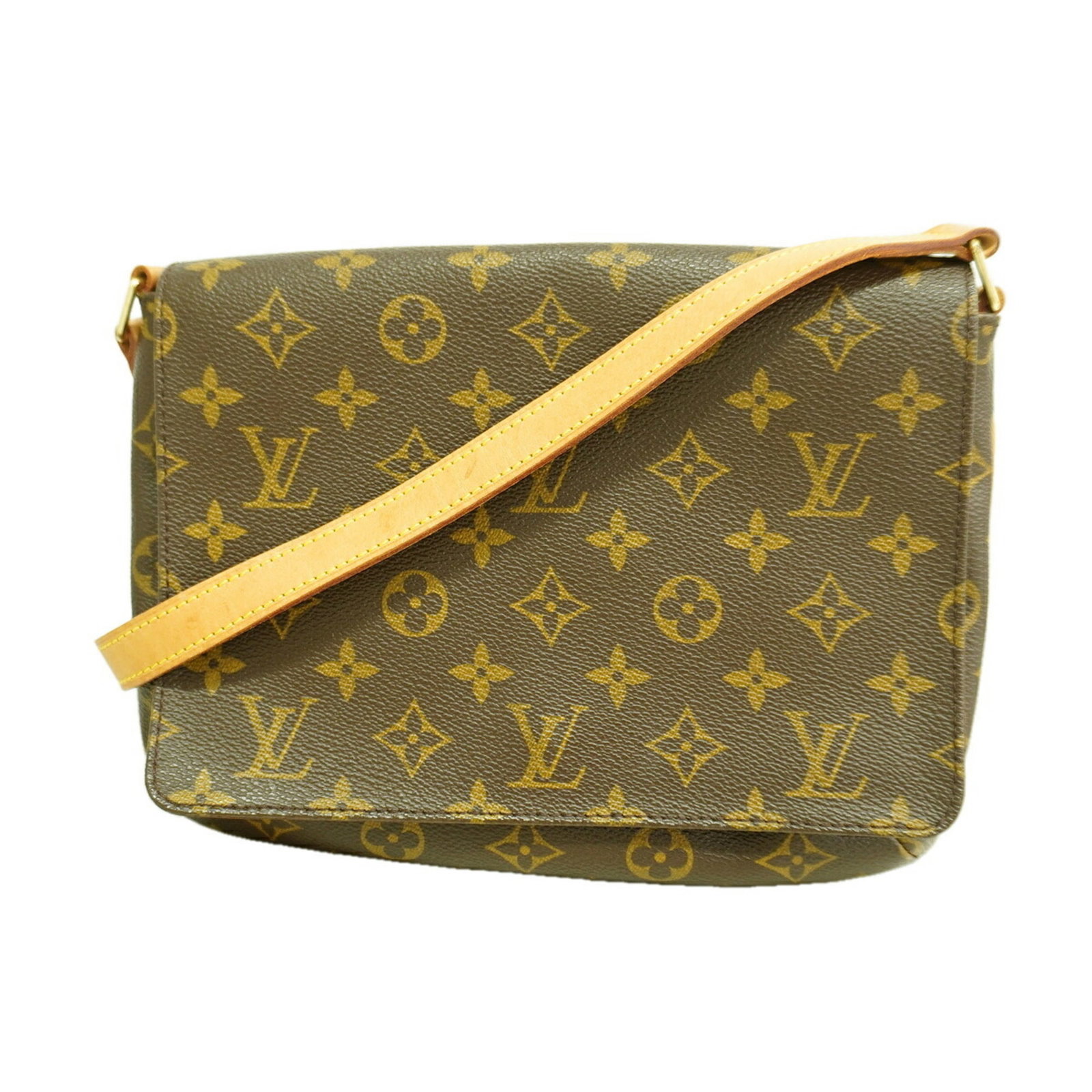 Shoulder Bag by Louis Vuitton: Shoulder Bag by Louis Vuitton Brown Louis Vuitton shoulder bag with classic design, measuring 19.5cm x 24.5cm x 3.5cm. Made with a timeless style, this bag features a signature monogram pattern and a