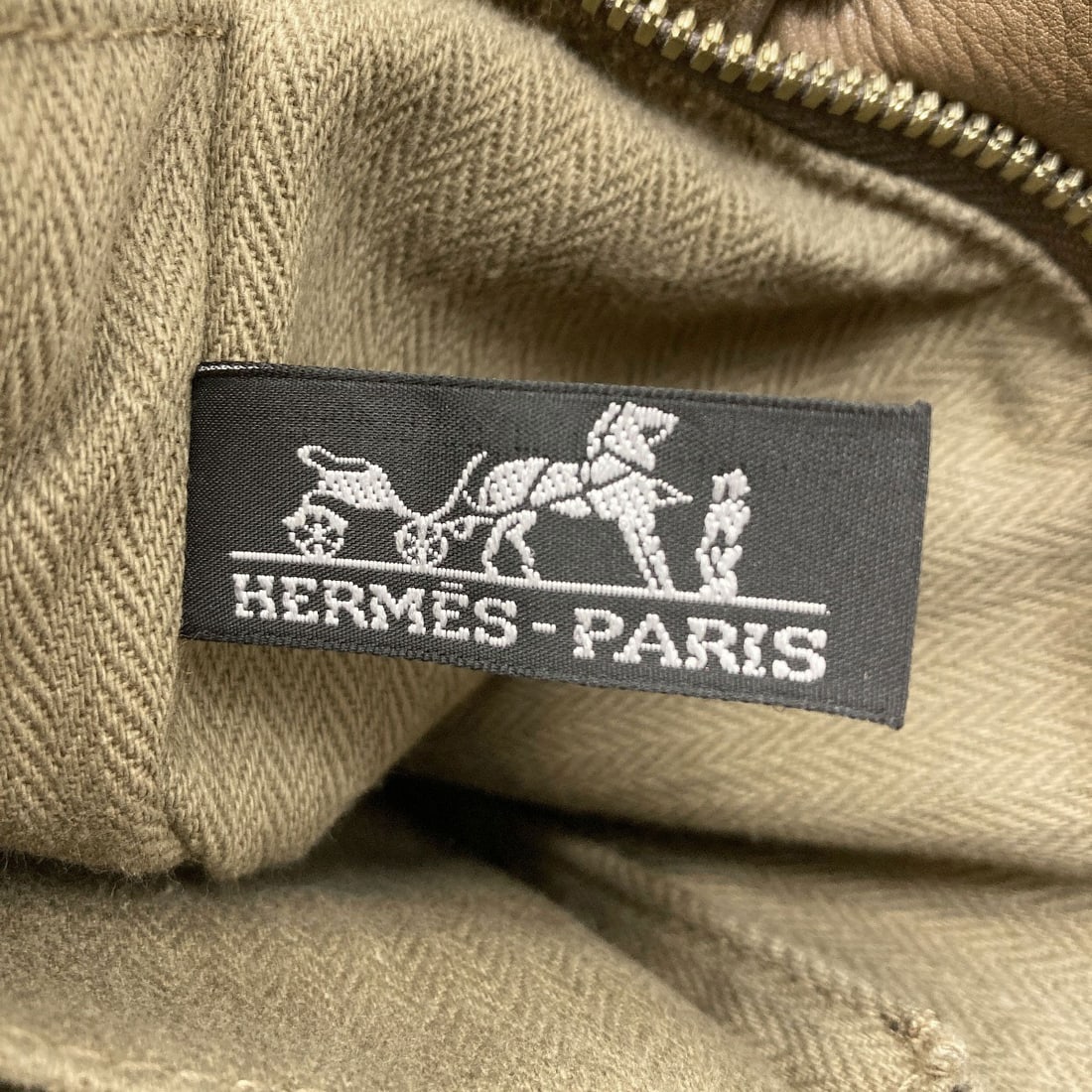 Horizontal Canvas Handbag Pm Voderma Hermes - 6
