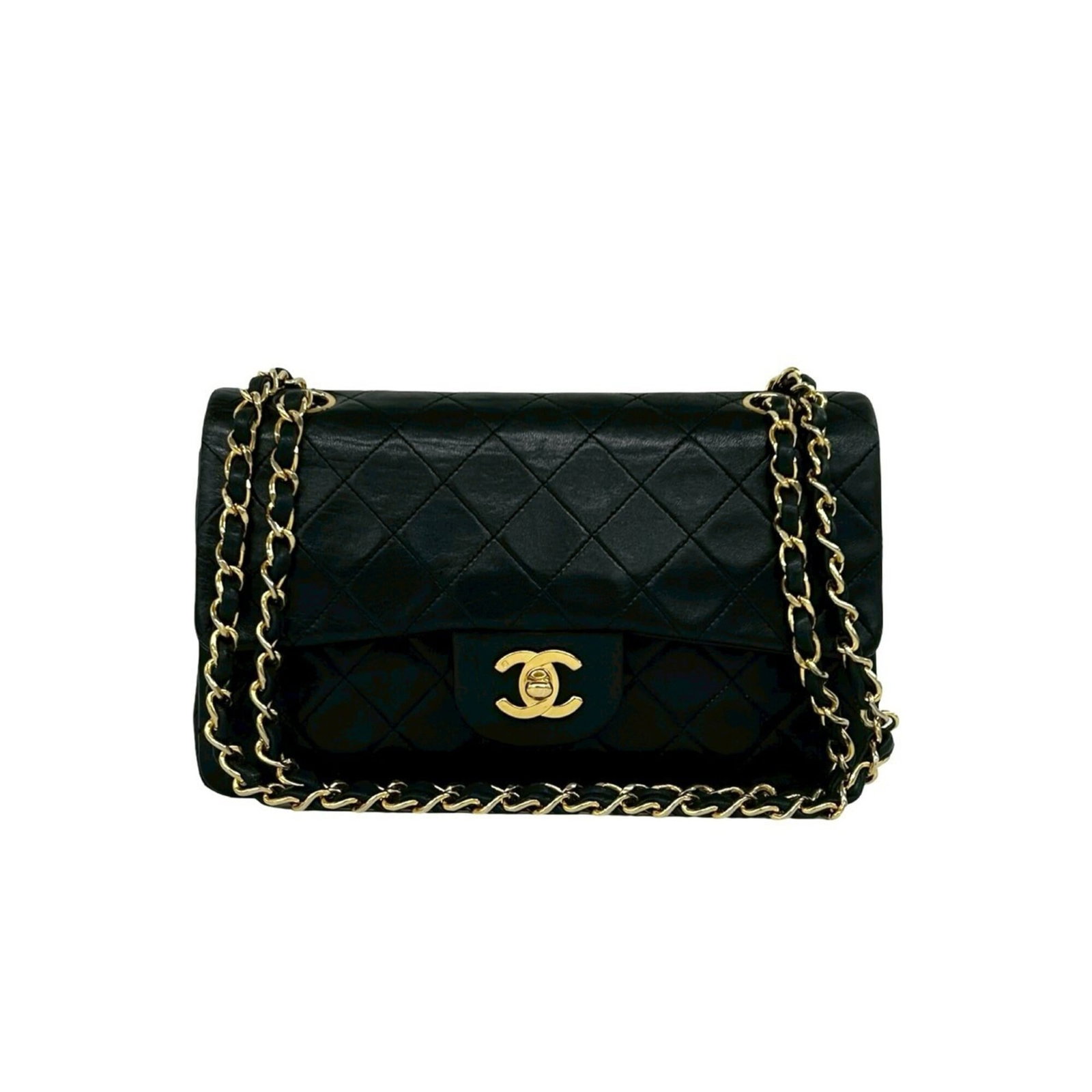 Chanel Pochette Leather Bag Shoulder: Chanel Pochette Leather Bag Shoulder The Chanel Pochette Leather Bag Shoulder is a sleek and sophisticated shoulder bag made from high-quality lambskin leather. Measuring 14cm x 23cm x 6.5cm, this