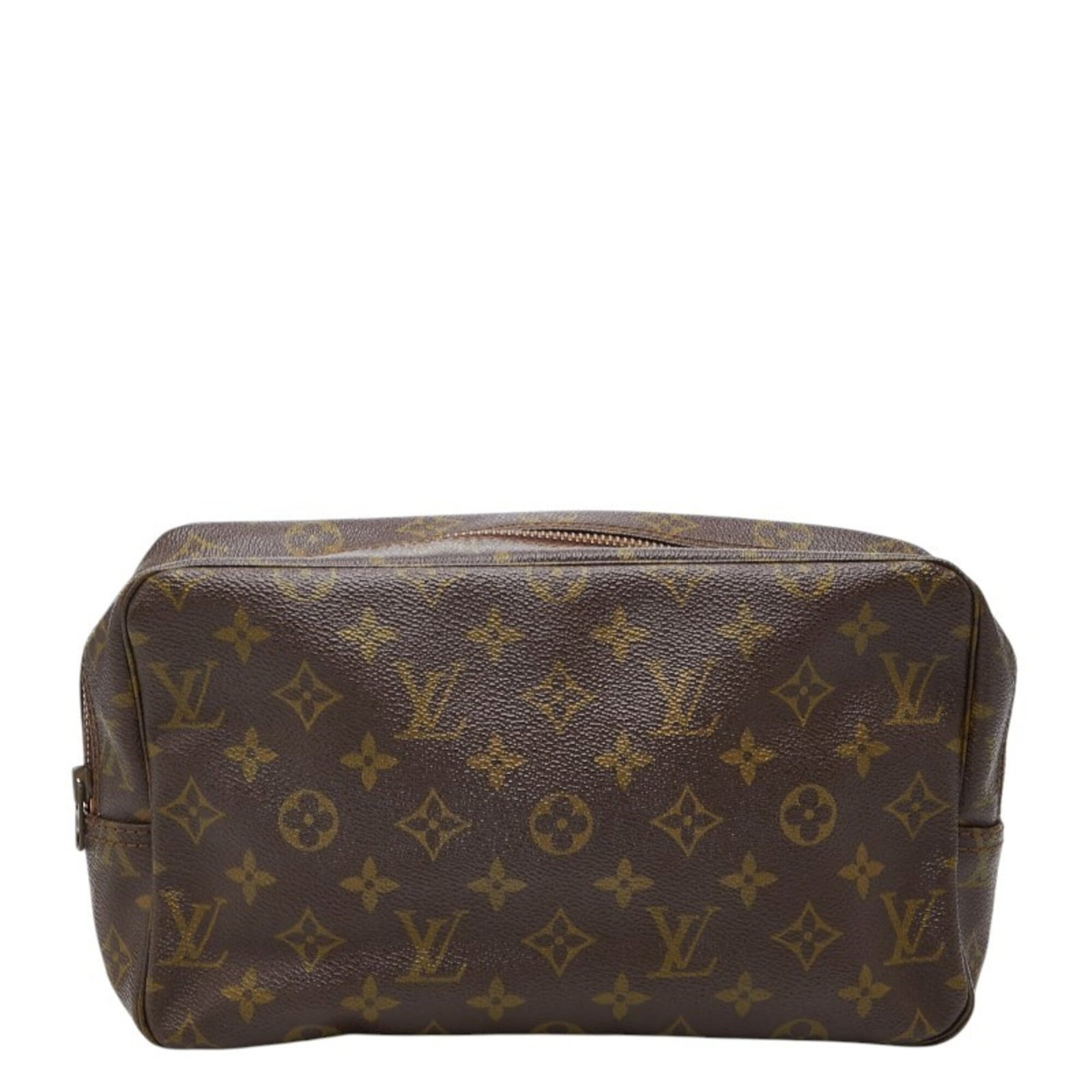 Vuitton Clutch Bag Pvc Leather Louis: Vuitton Clutch Bag Pvc Leather Louis PVC and leather construction gives this Louis Vuitton clutch bag a unique blend of materials. Measuring 16.5cm x 27cm x 7.5cm, it features a distinctive brown