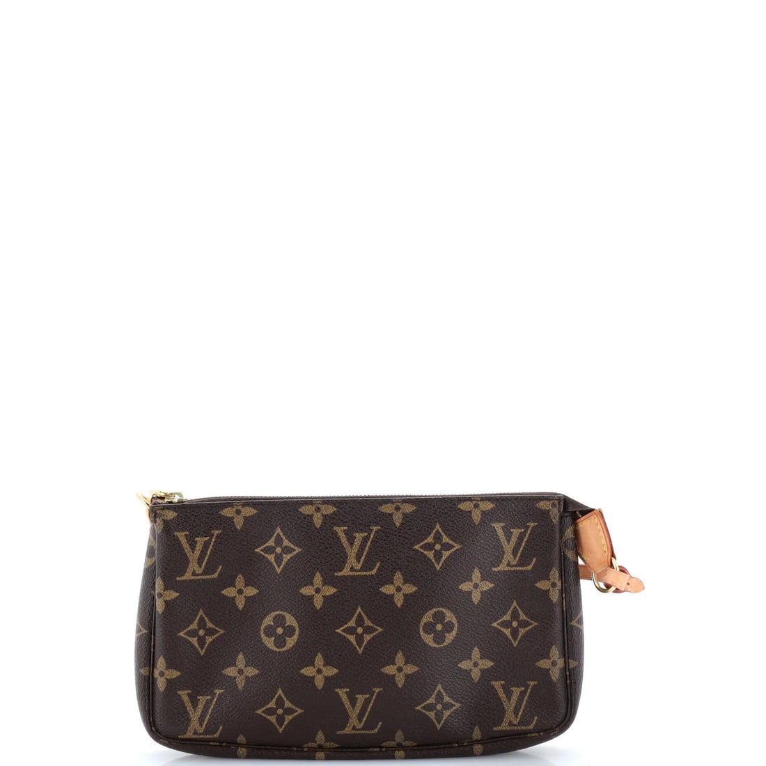Monogram Canvas Pochette Accessoires Louis Vuitton: Monogram Canvas Pochette Accessoires Louis Vuitton Brown Monogram Canvas Pochette Accessoires Louis Vuitton Clutch with Gold Hardware, featuring a classic canvas exterior with a signature monogram