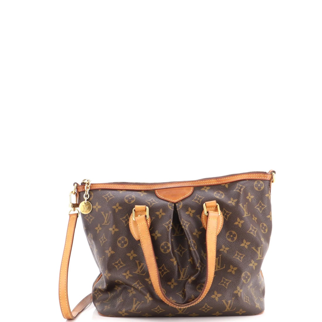 Canvas Monogram Vuitton Louis Palermo Handbag: Canvas Monogram Vuitton Louis Palermo Handbag Canvas Monogram Vuitton Louis Palermo Handbag - A Timeless Brown ClassicThis Louis Vuitton Palermo handbag boasts a rich brown canvas exterior with the