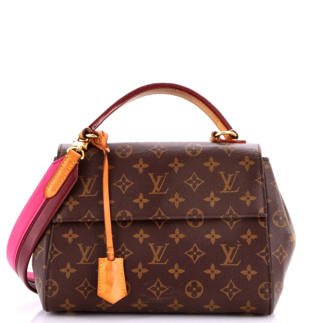 Canvas Monogram Bag Top Handle Cluny Louis Vuitton: Canvas Monogram Bag Top Handle Cluny Louis Vuitton Canvas Monogram Bag Top Handle Cluny Louis Vuitton - A Timeless Brown Classic. This iconic Cluny top handle bag features a rich brown canvas