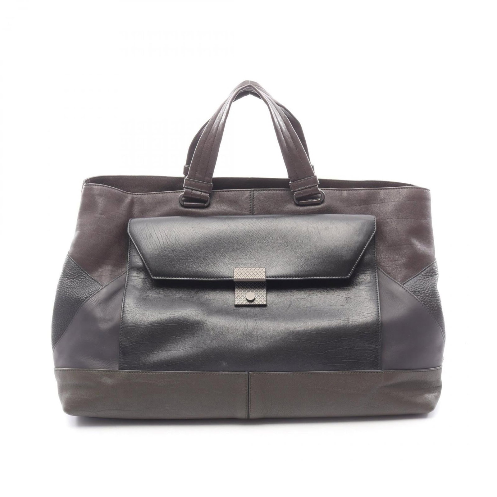 Bottega Veneta Handbag Tote Bag Leather: Bottega Veneta Handbag Tote Bag Leather Bottega Veneta's iconic leather tote bag boasts a sleek black design with a multi-color interior, offering a versatile and stylish accessory for everyday use.
