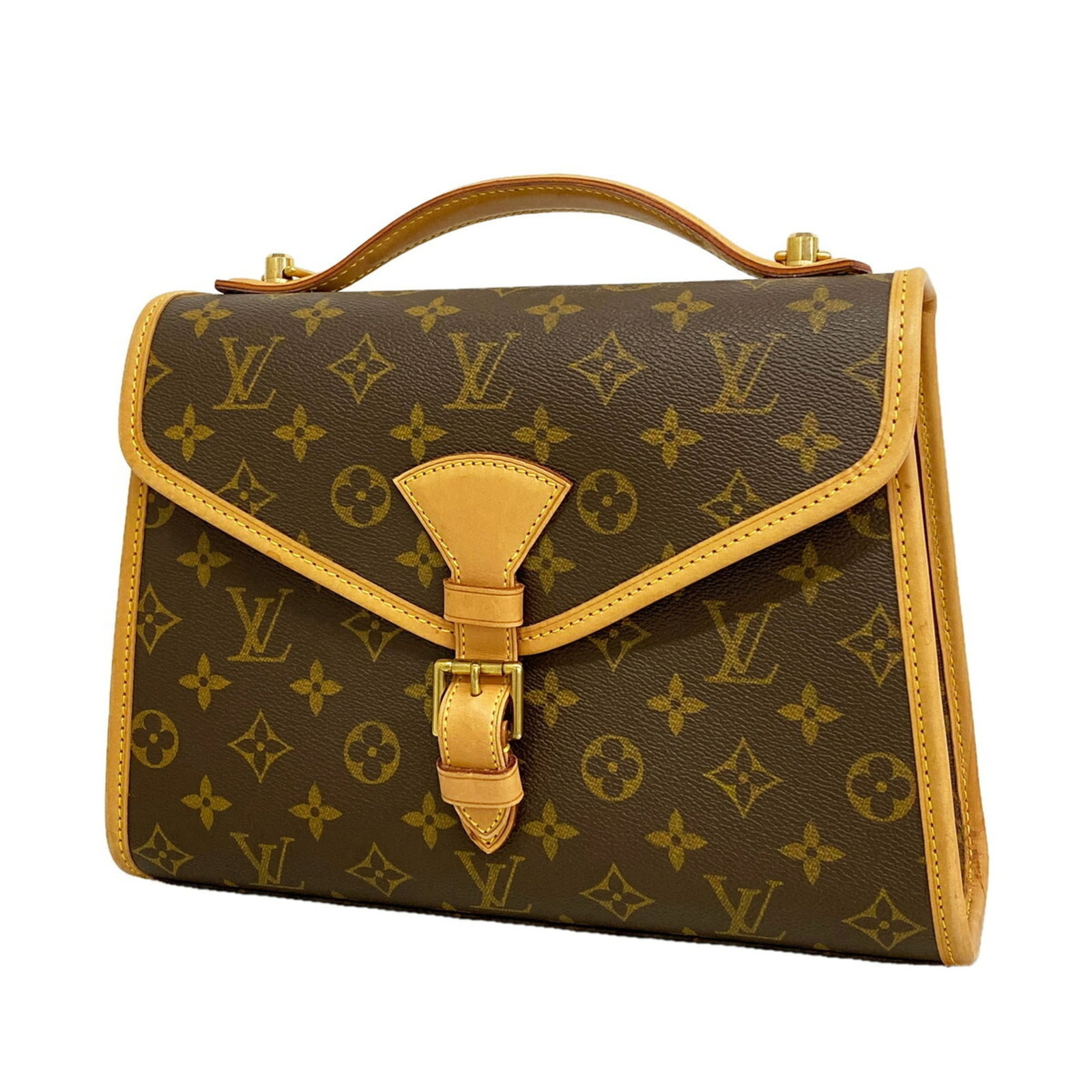 Handbag Louis Vuitton: Handbag Louis Vuitton Brown Louis Vuitton handbag with classic design, measuring 22cm x 29cm x 9cm. This stylish bag features a timeless look and a durable construction. The signature style of Louis