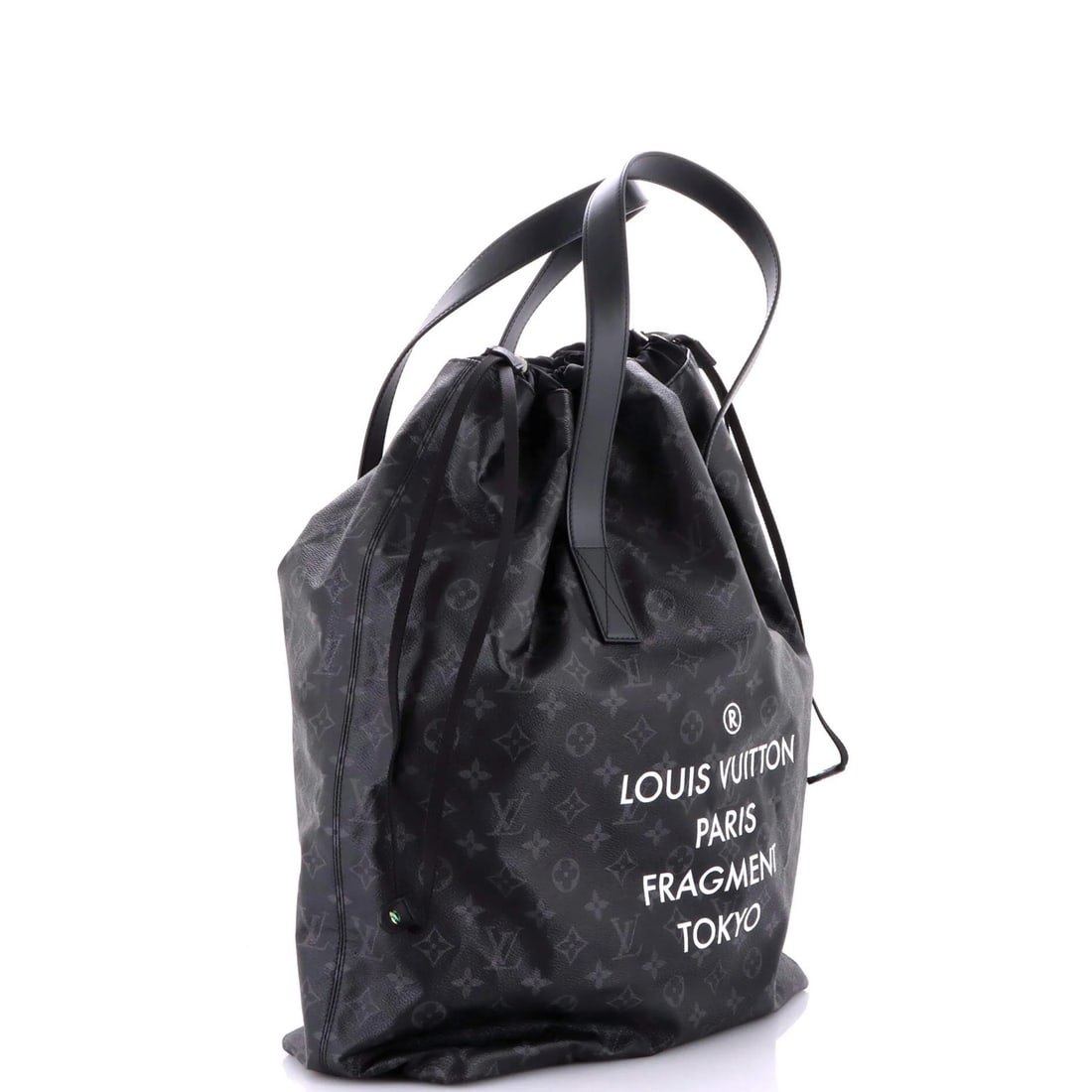 Louis Vuitton Cabas Light Drawstring Bag Flash Fragment Monogram Eclipse Canvas - 2