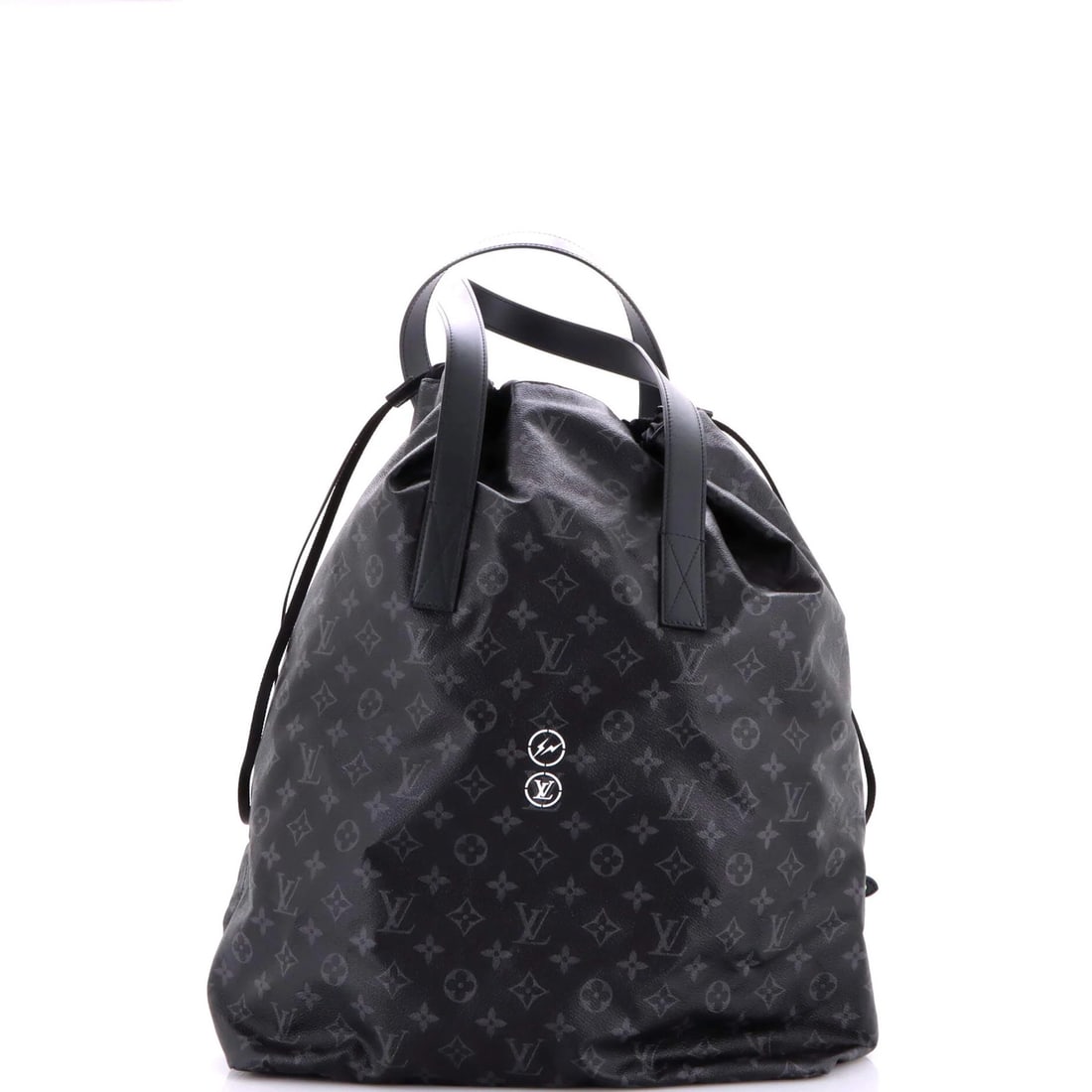 Louis Vuitton Cabas Light Drawstring Bag Flash Fragment Monogram Eclipse Canvas - 3