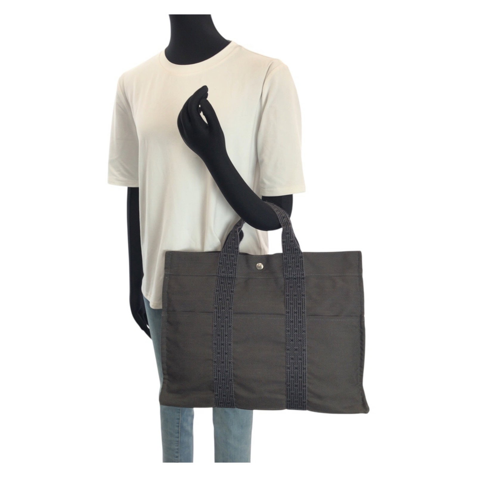 Polyamide Polyester Bag Tote Handbag Hermes - 7