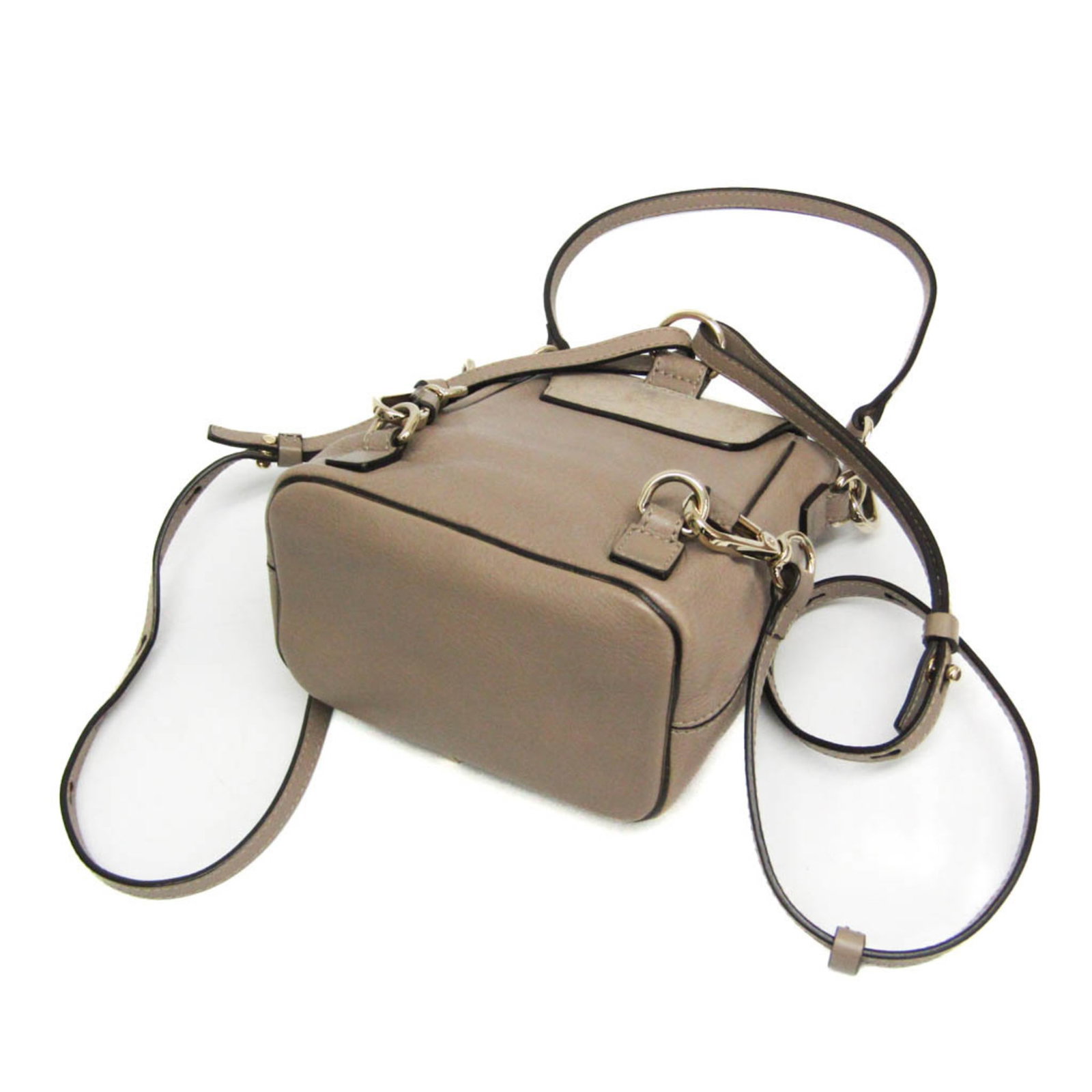 Leather Backpack Suede Chlo - 4