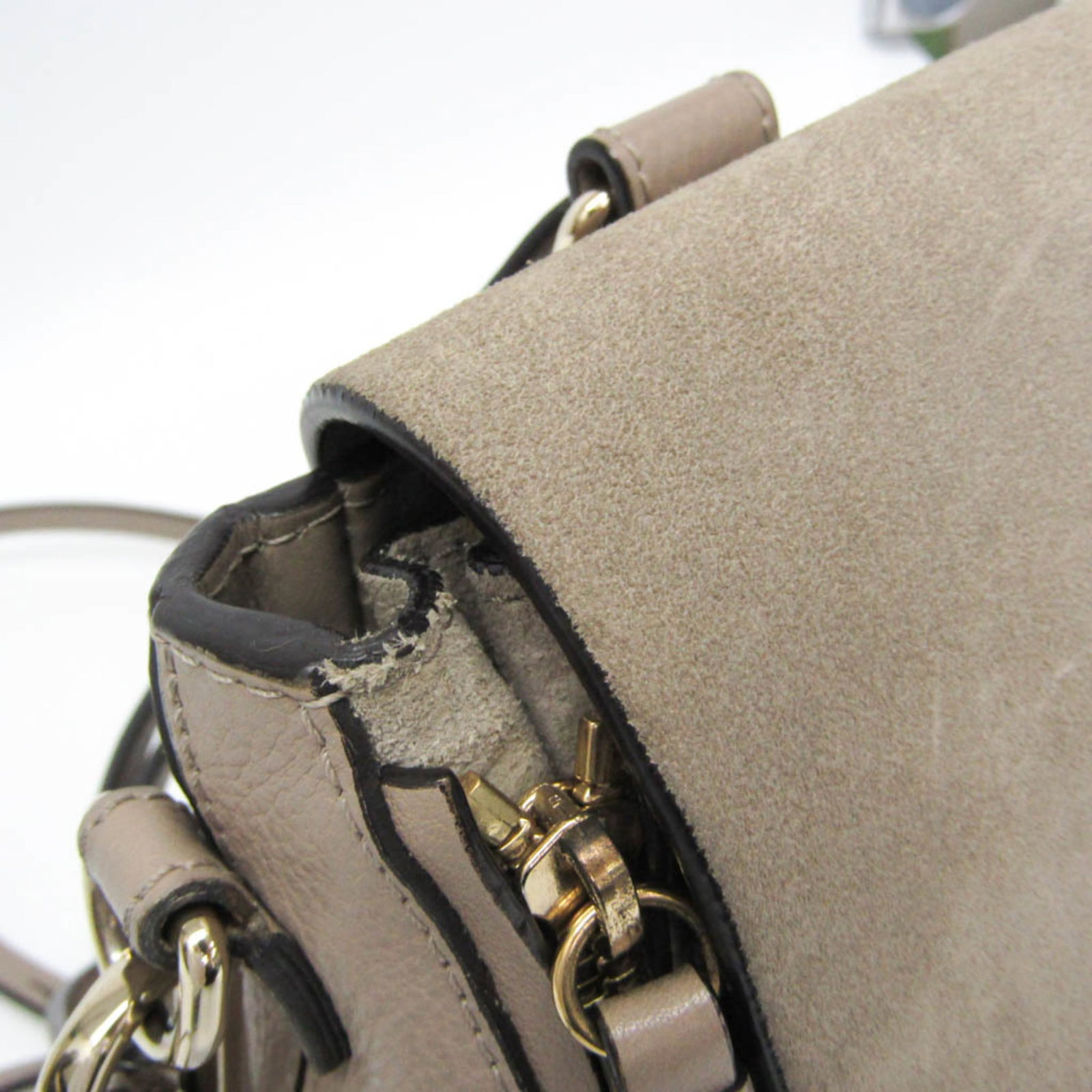 Leather Backpack Suede Chlo - 9