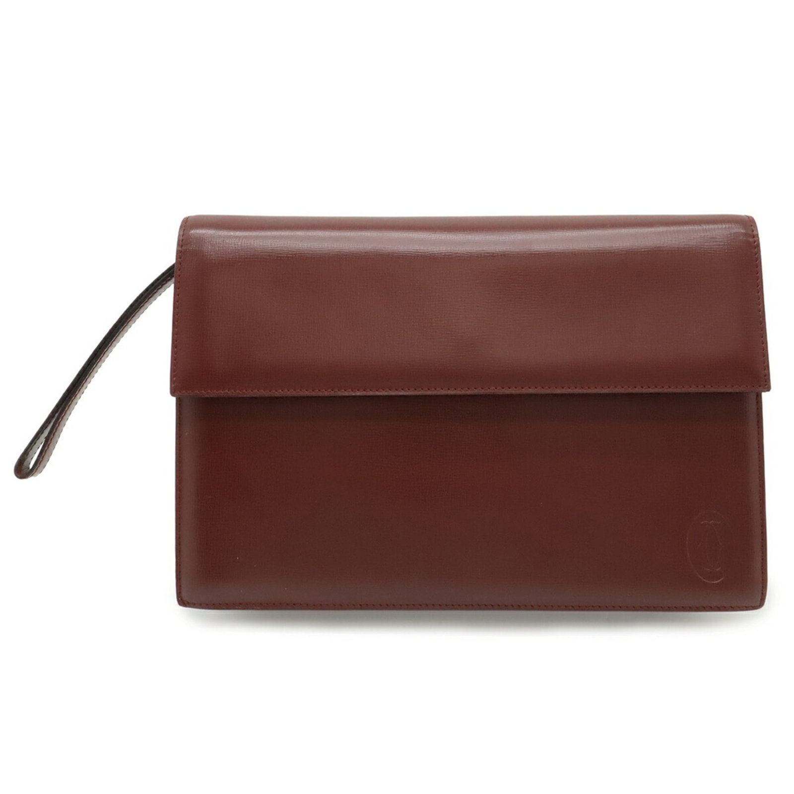 Cartier Clutch Bag Leather: Cartier Clutch Bag Leather Cartier Clutch Bag Leather is a luxurious Bordeaux and Red color leather clutch bag with a size of 18cm x 26.5cm x 4.5cm. This elegant bag features premium leather