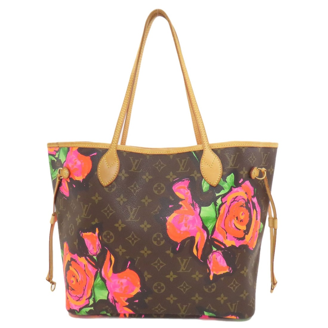 Vuitton Louis Neverfull Mm Rose Monogram Canvas Tote Bag: Vuitton Louis Neverfull Mm Rose Monogram Canvas Tote Bag Brown Monogram Canvas Tote Bag from LOUIS VUITTON. This classic Louis Neverfull Mm tote bag features a timeless design with a signature brown e
