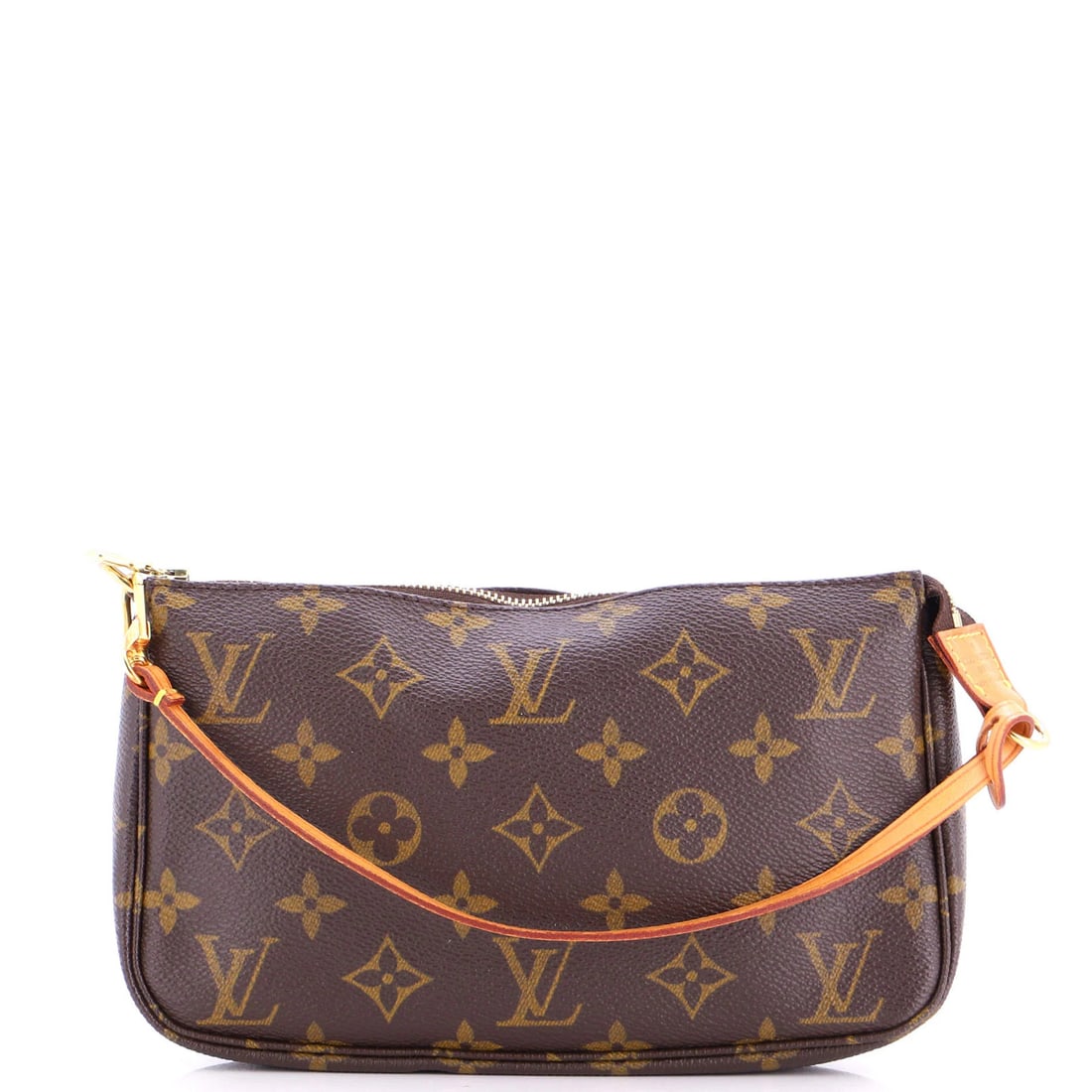 Monogram Canvas Pochette Accessoires Louis Vuitton: Monogram Canvas Pochette Accessoires Louis Vuitton This Louis Vuitton Monogram Canvas Pochette Accessoires features a classic design with a timeless brown exterior and gold hardware. With its 6"