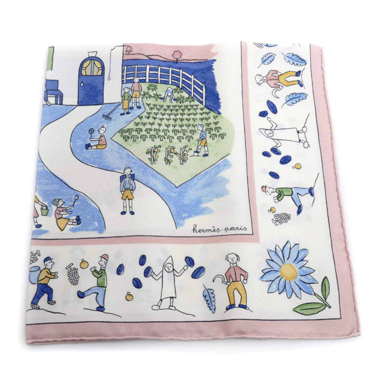 Silk Hermes Scarf - 5